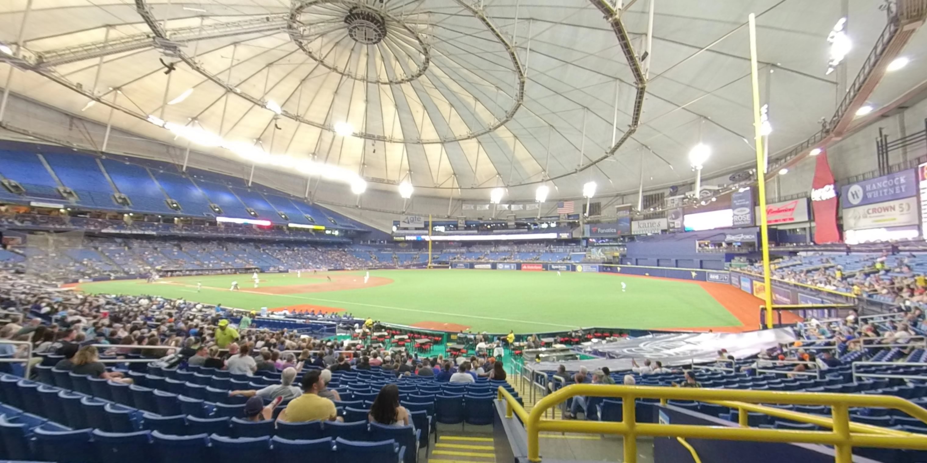 section 134 panoramic seat view  for baseball - tropicana field