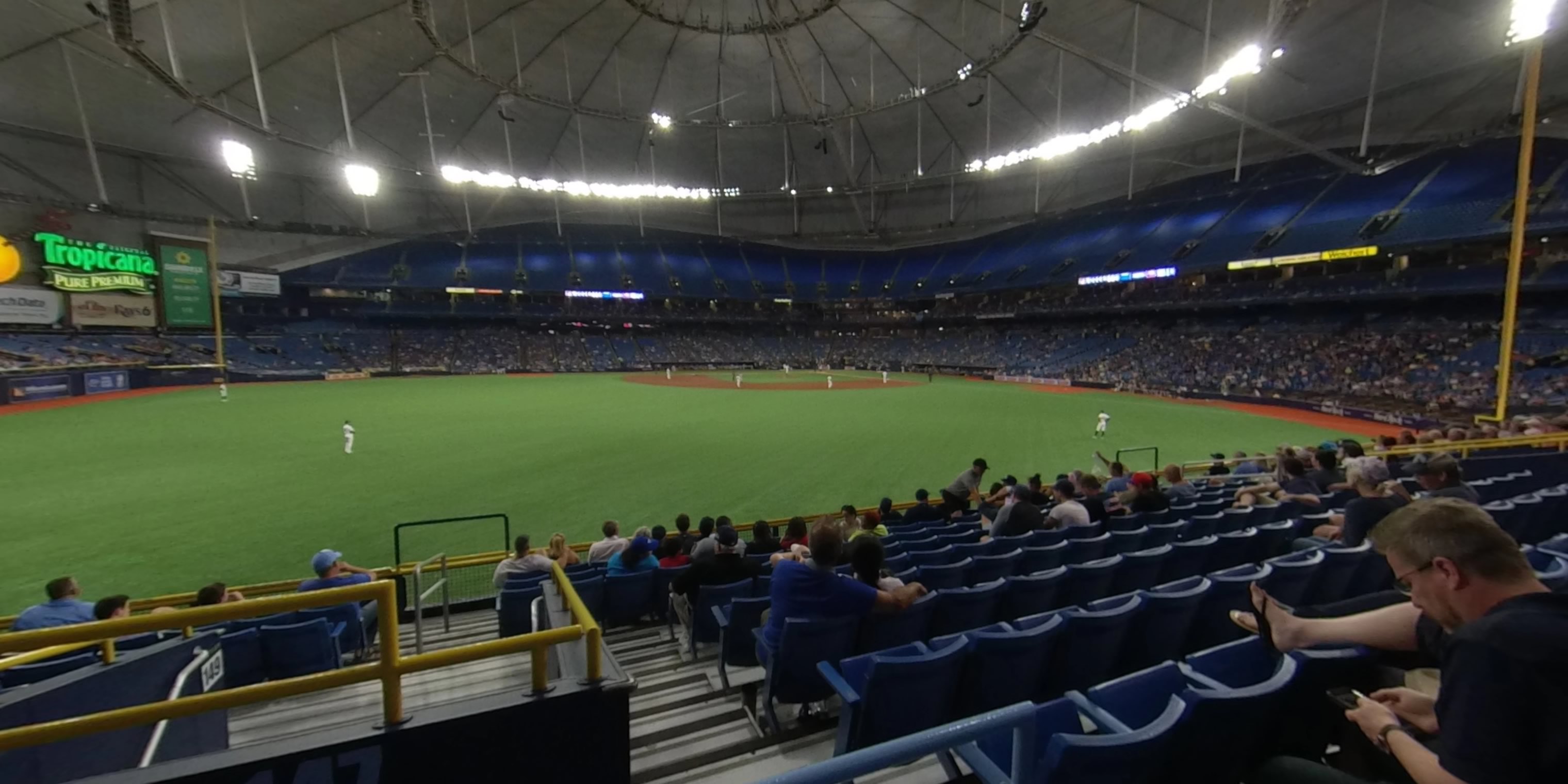 section 149 panoramic seat view  for baseball - tropicana field