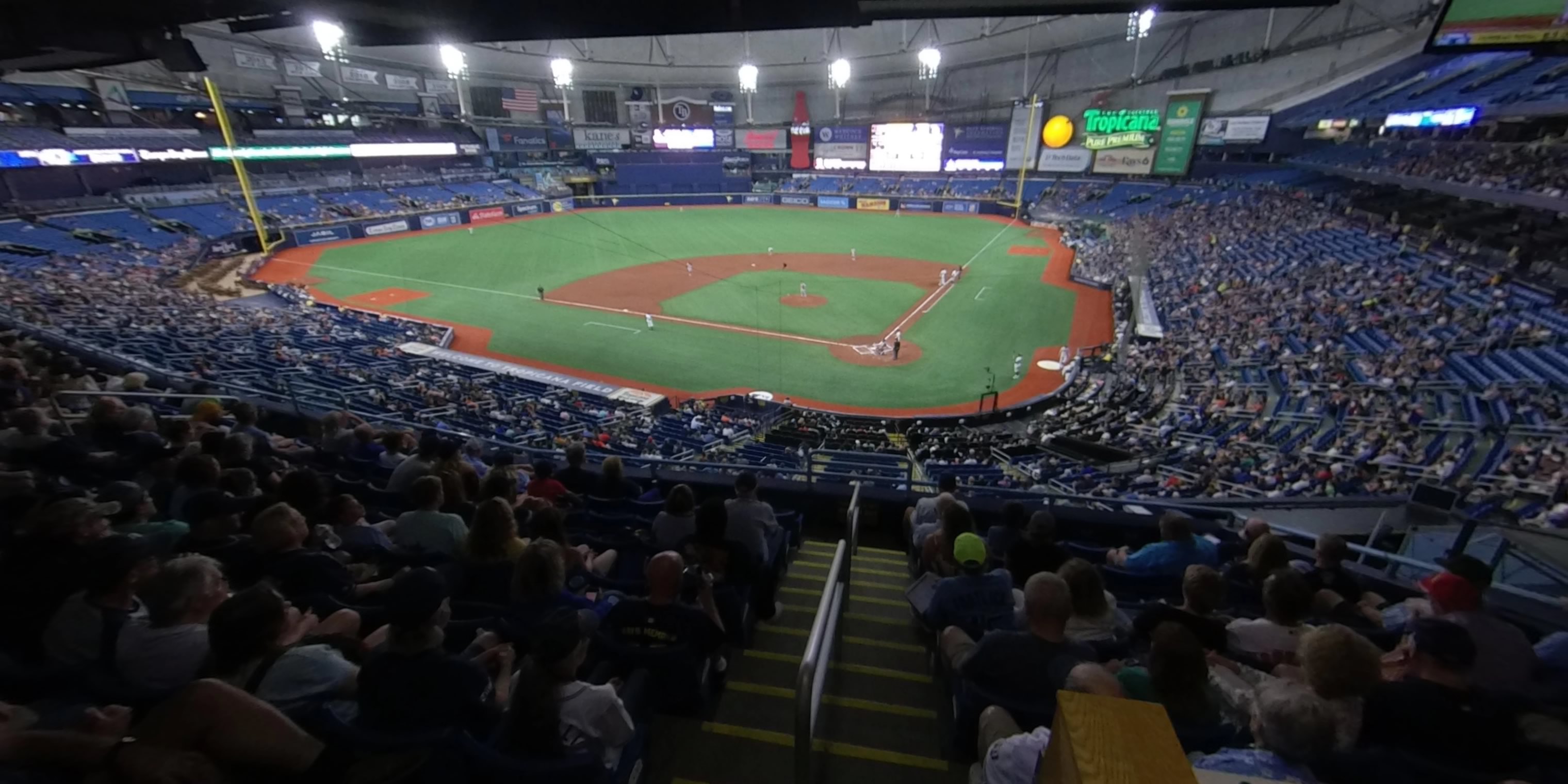 section 205 panoramic seat view  for baseball - tropicana field