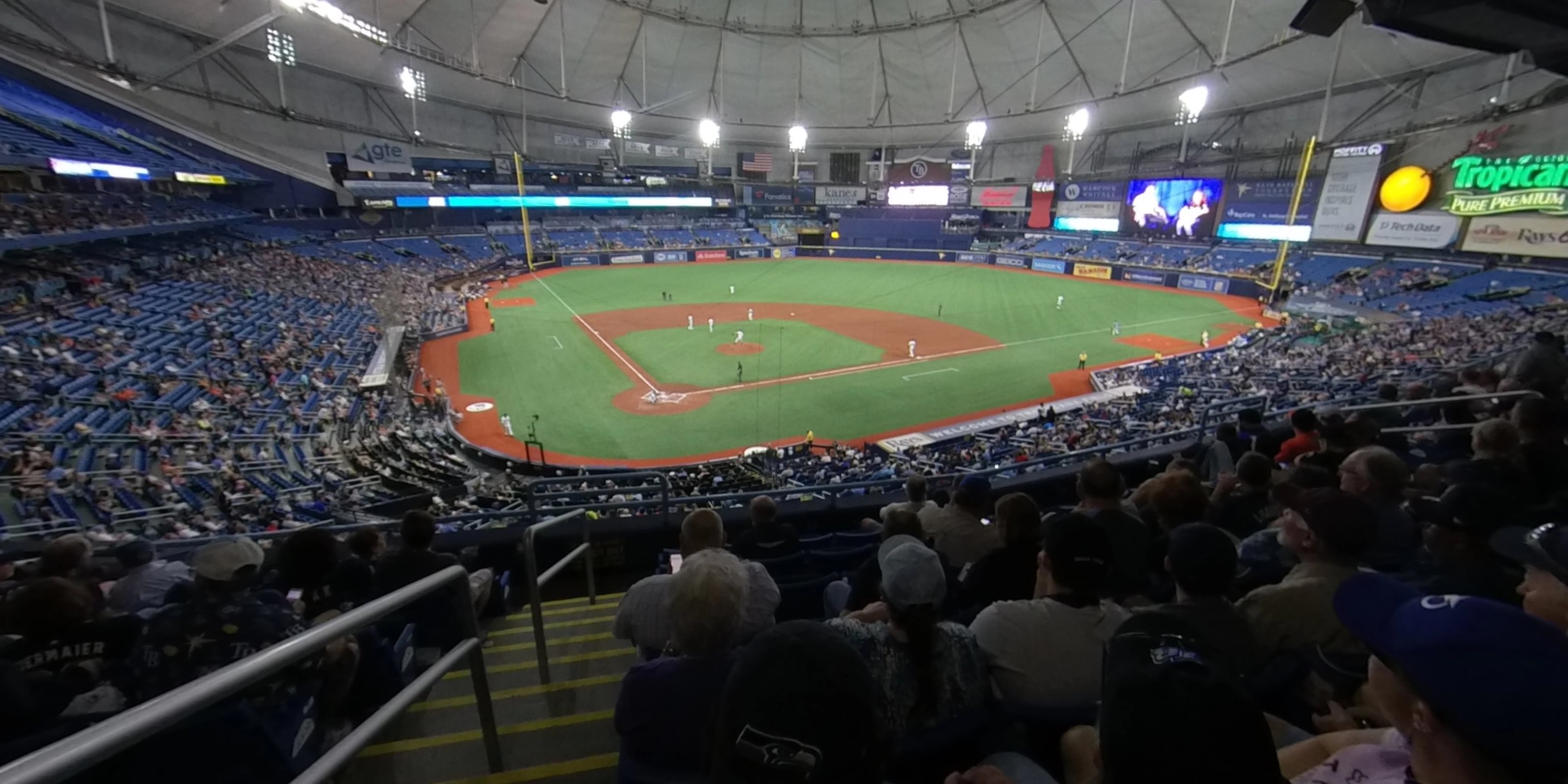 section 206 panoramic seat view  for baseball - tropicana field