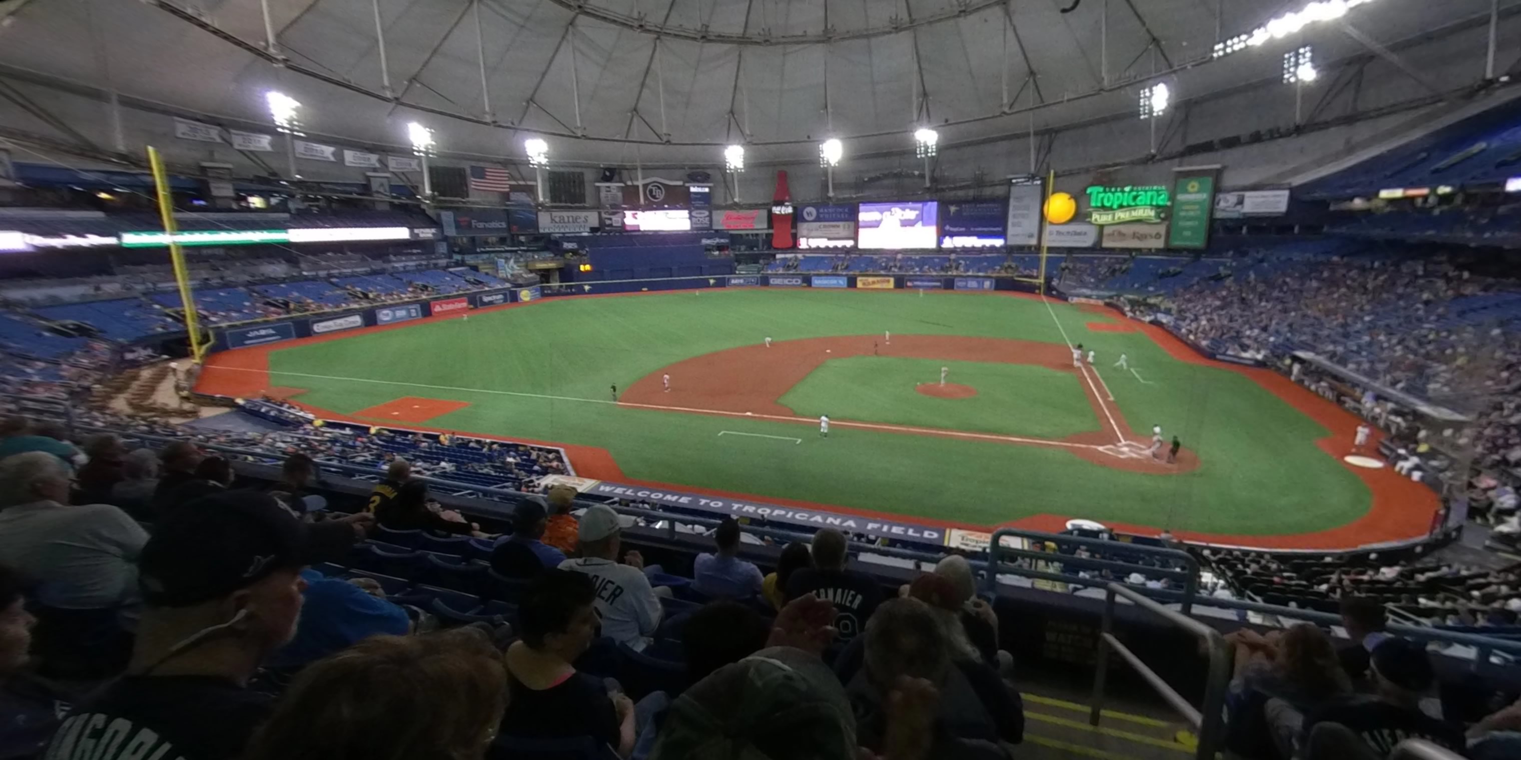 section 209 panoramic seat view  for baseball - tropicana field