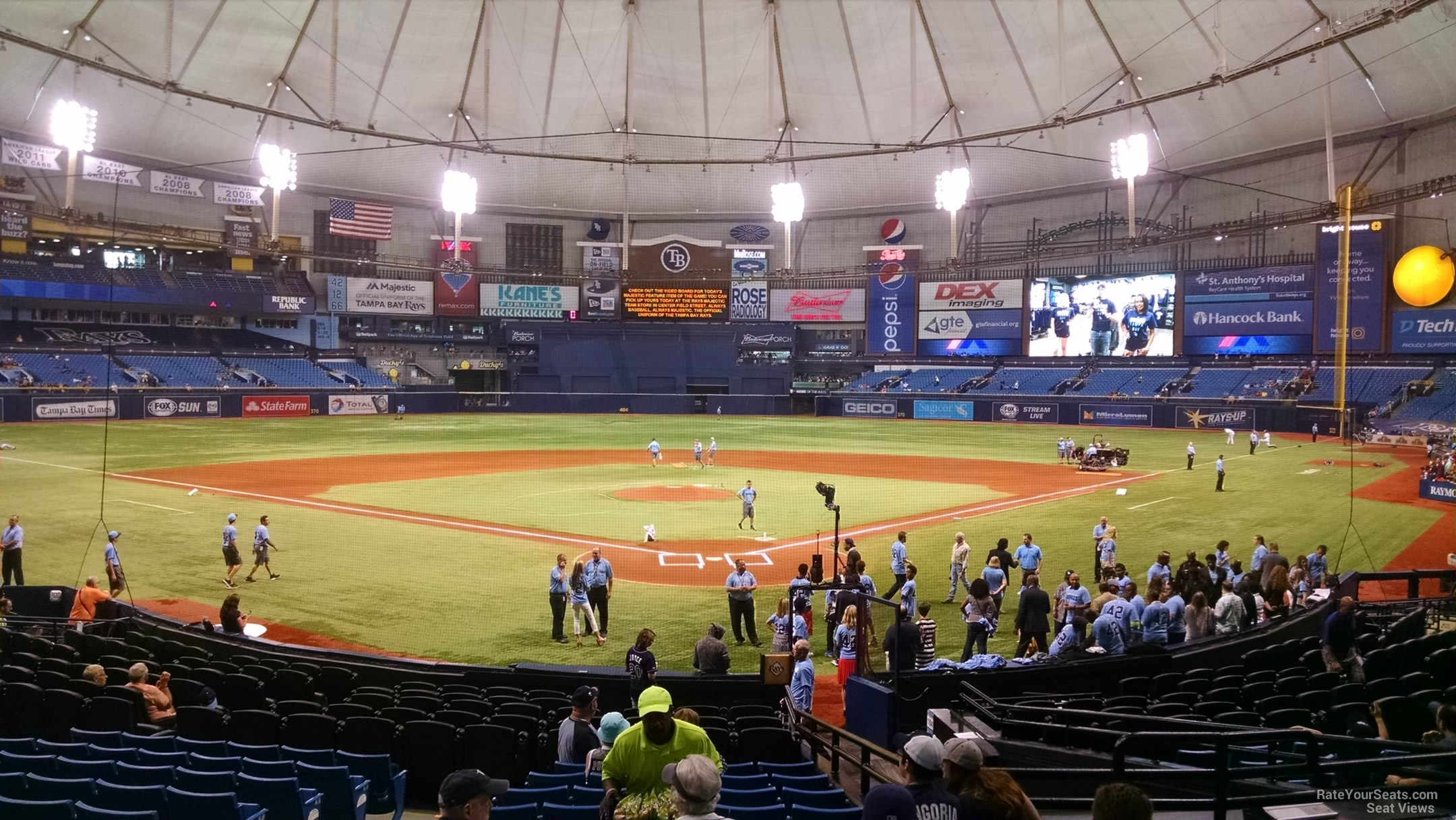 Tropicana Field Section 103 - Tampa Bay Rays - RateYourSeats.com