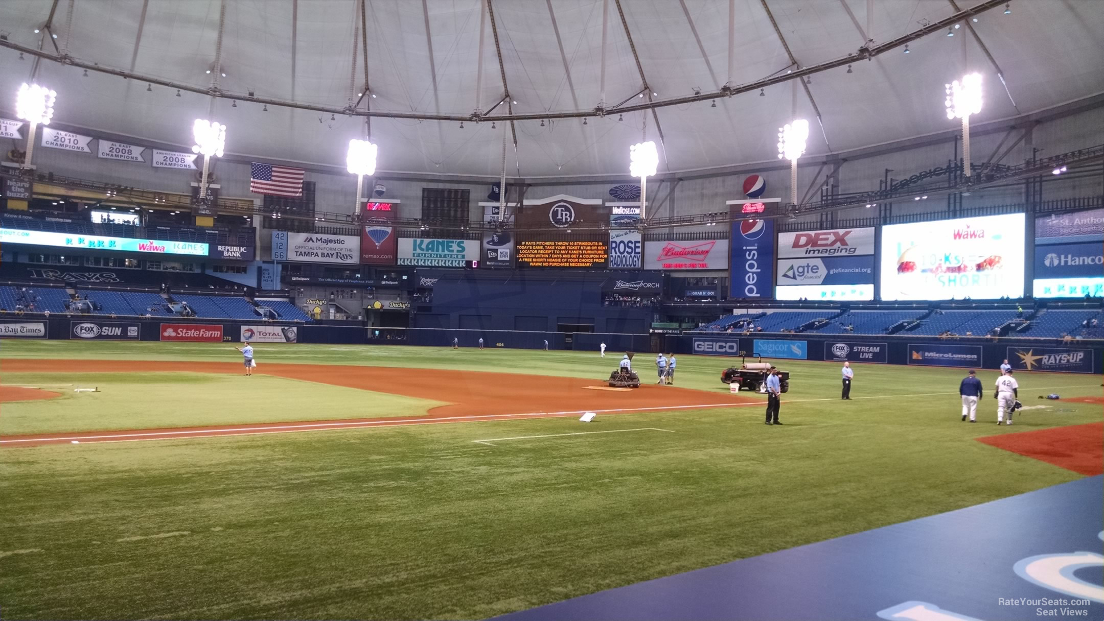 Section 112 at Tropicana Field 