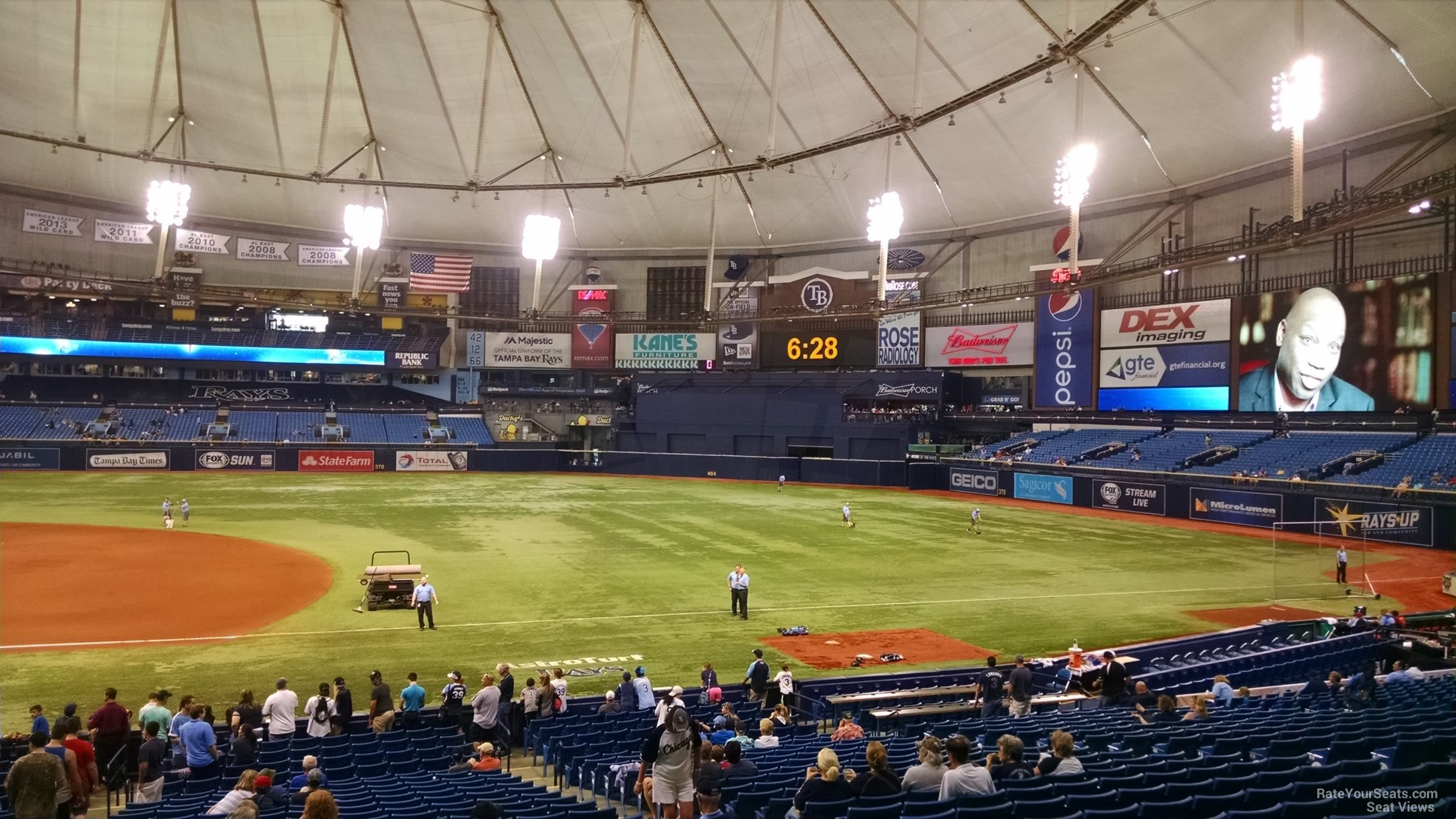 Section 122 at Tropicana Field - RateYourSeats.com