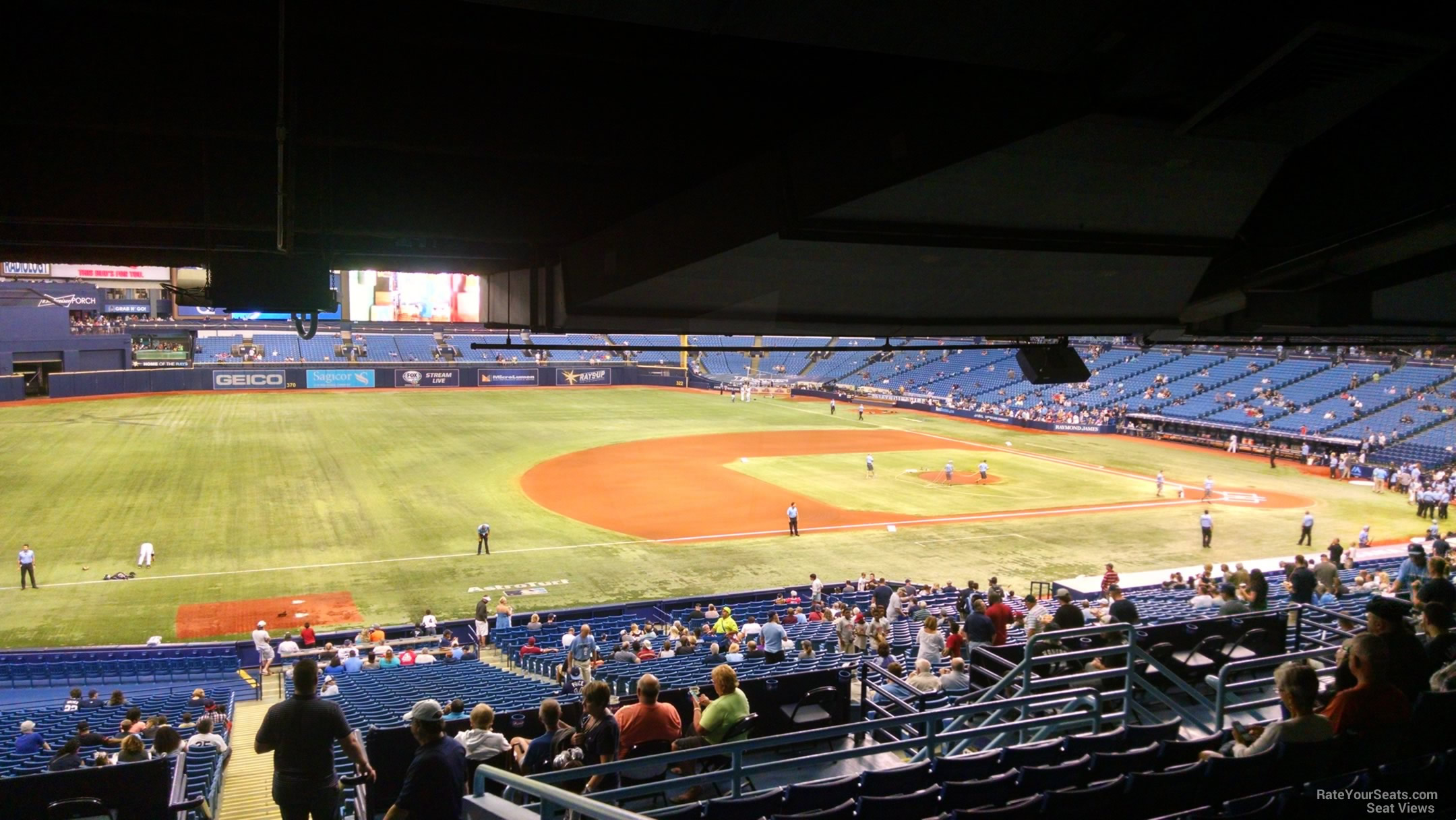 The secret about front row seats at Tropicana Field 