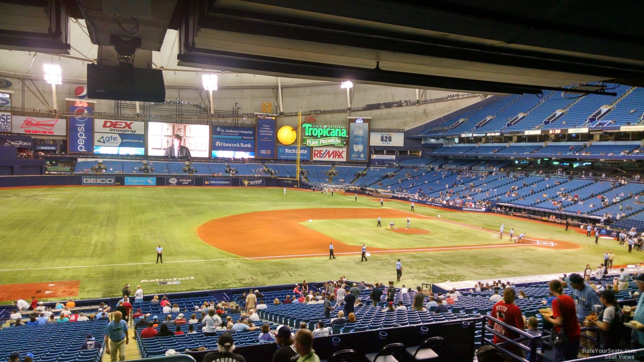 Tropicana Field Section 125 - Tampa Bay Rays - RateYourSeats.com