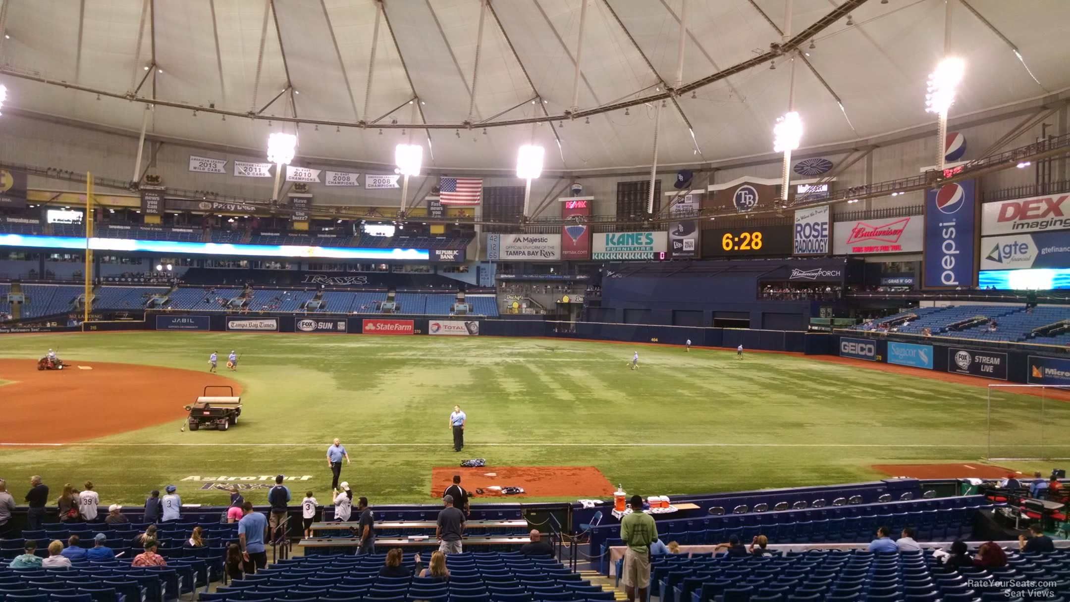 Section 126 at Tropicana Field 