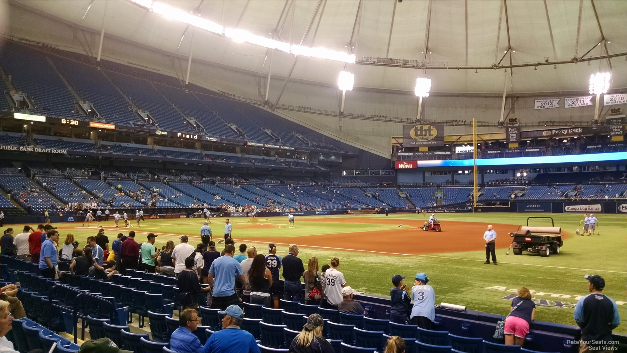 Section 126 at Tropicana Field 