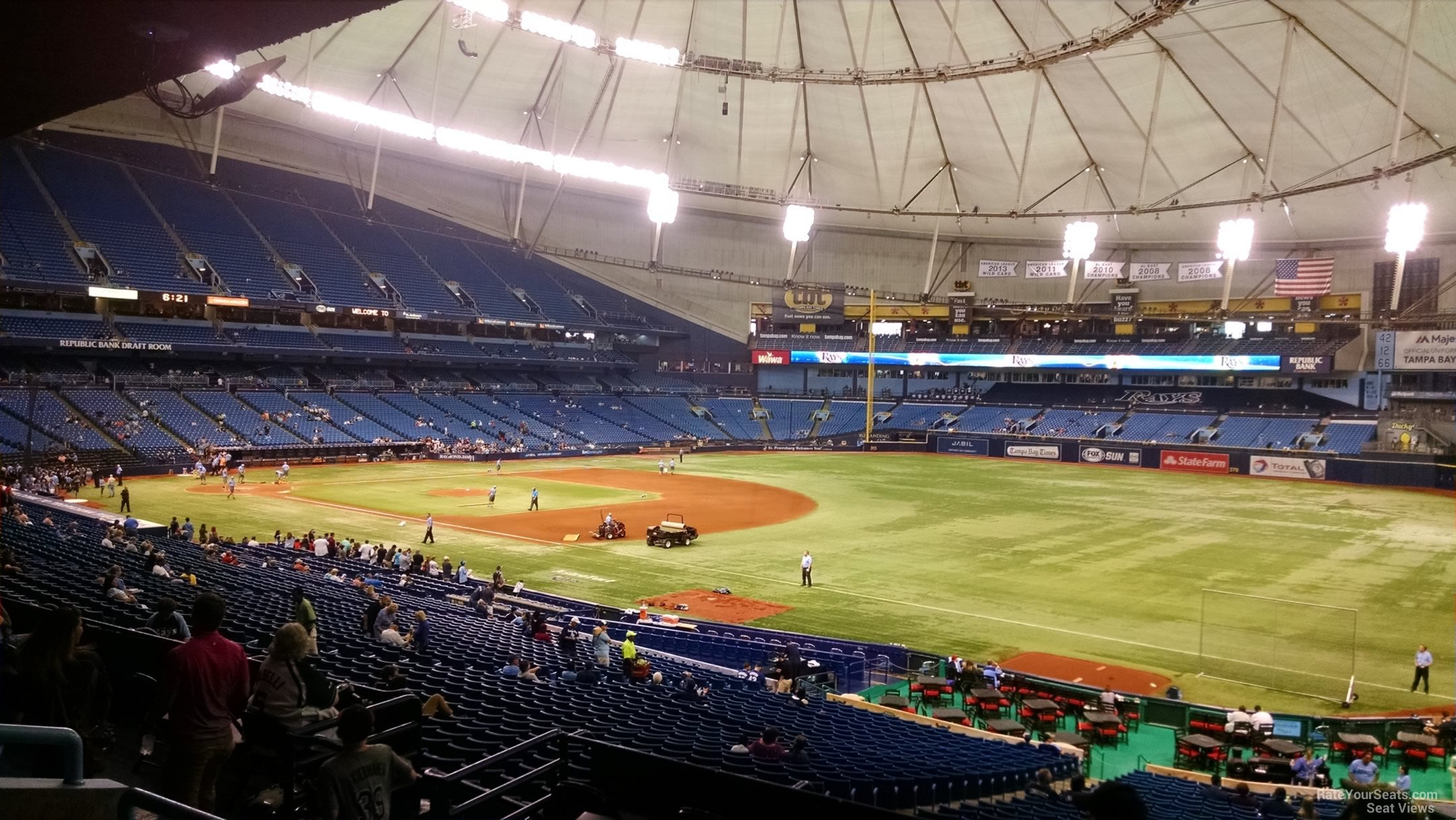 Section 130 at Tropicana Field - RateYourSeats.com