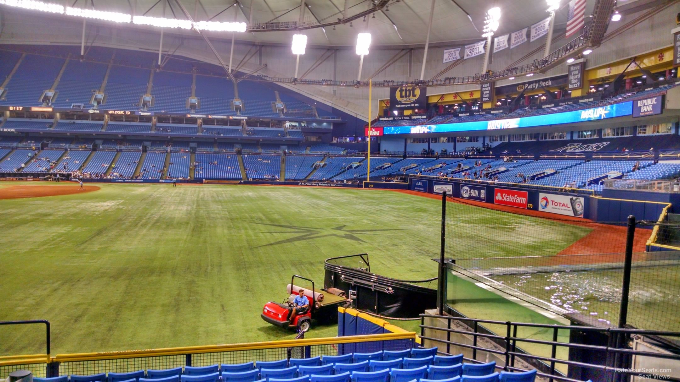 Section 150 at Tropicana Field 