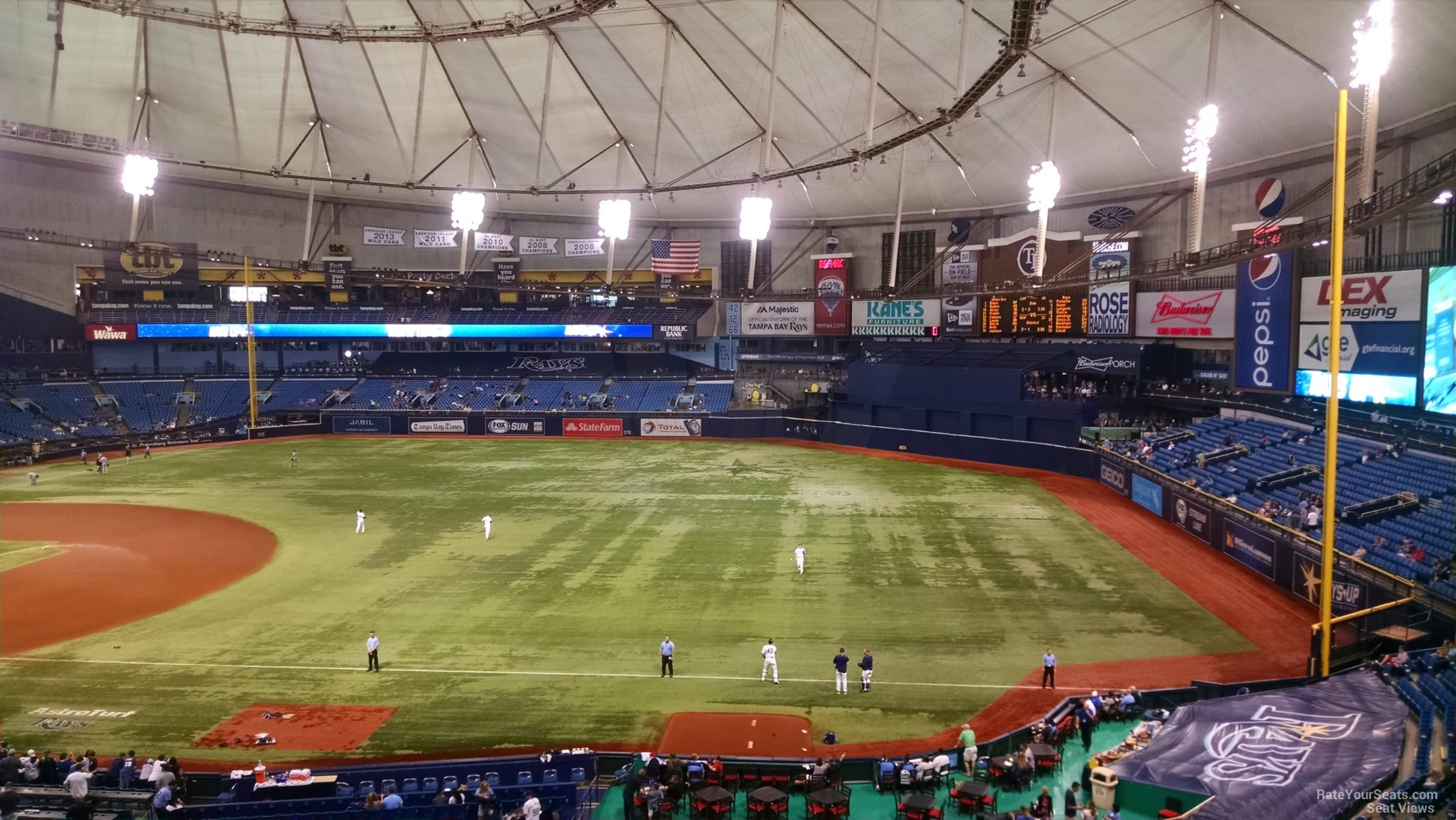 Tropicana Field Section 220 - Tampa Bay Rays - RateYourSeats.com