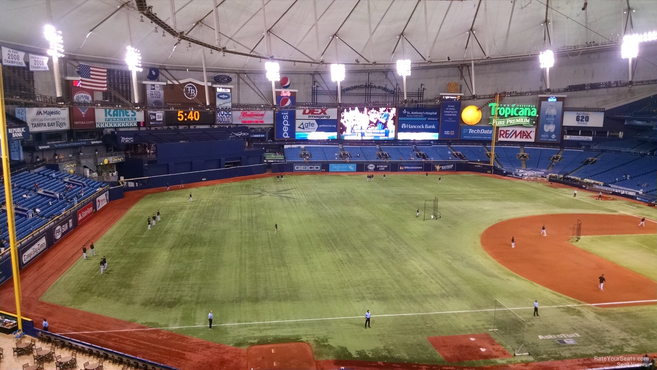 Tropicana Field Section 319 - Tampa Bay Rays - RateYourSeats.com