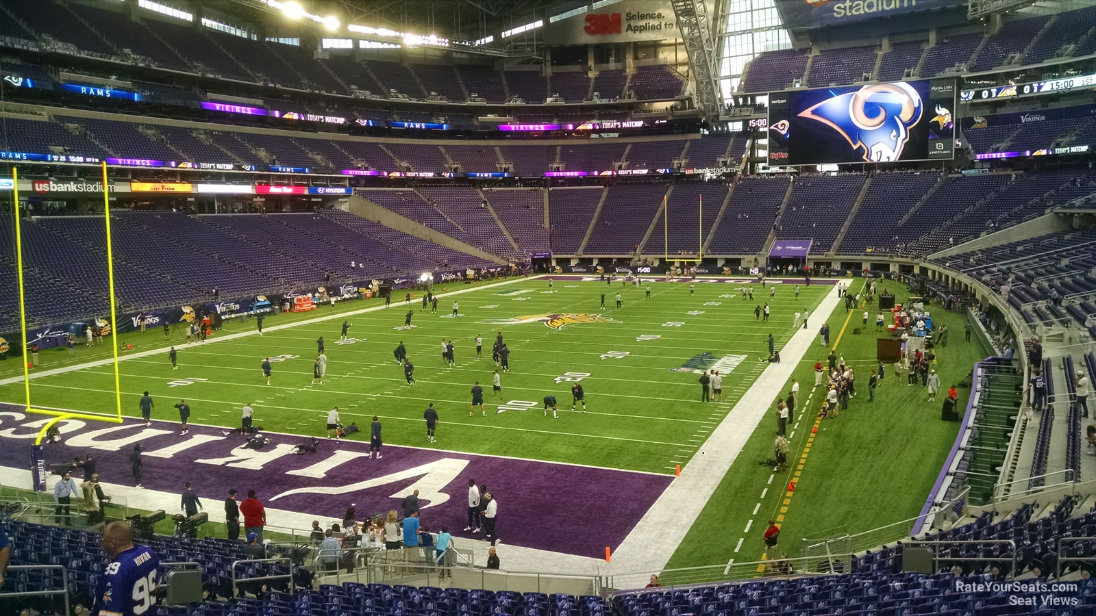 U.S. Bank Stadium Section 138 - Minnesota Vikings - RateYourSeats.com