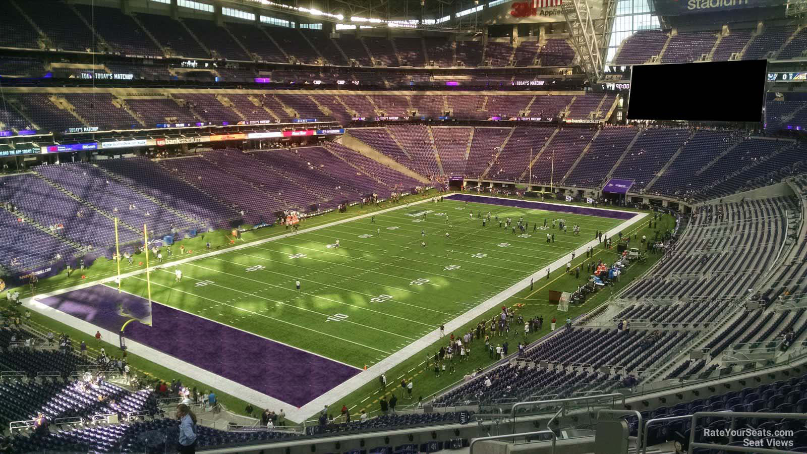 section 242, row 13 seat view  for football - u.s. bank stadium