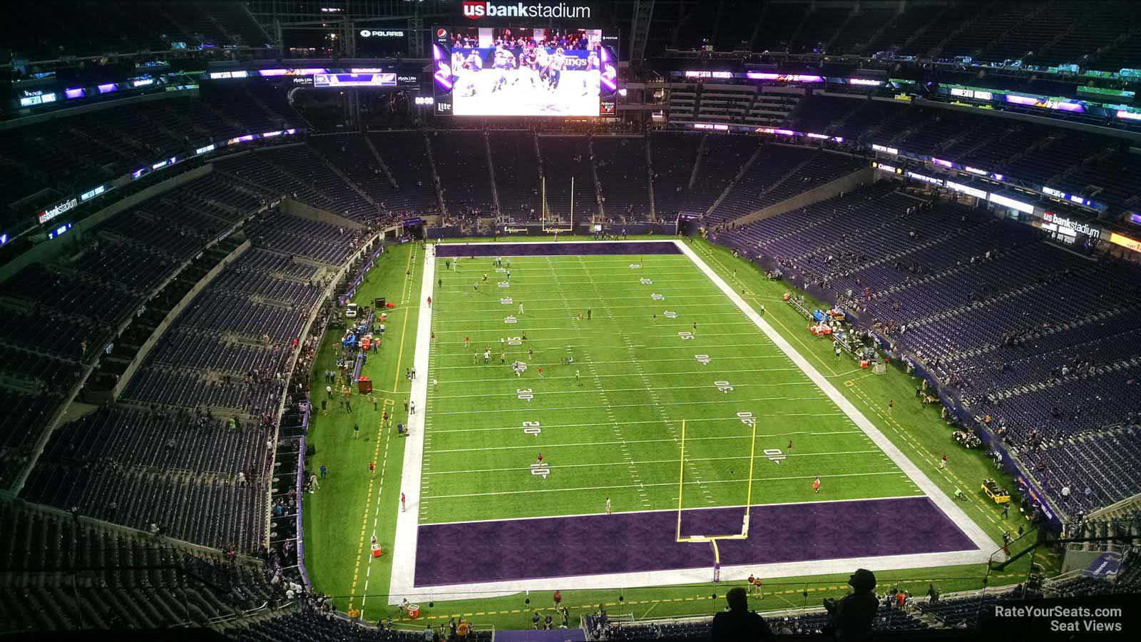 section 328, row 11 seat view  for football - u.s. bank stadium