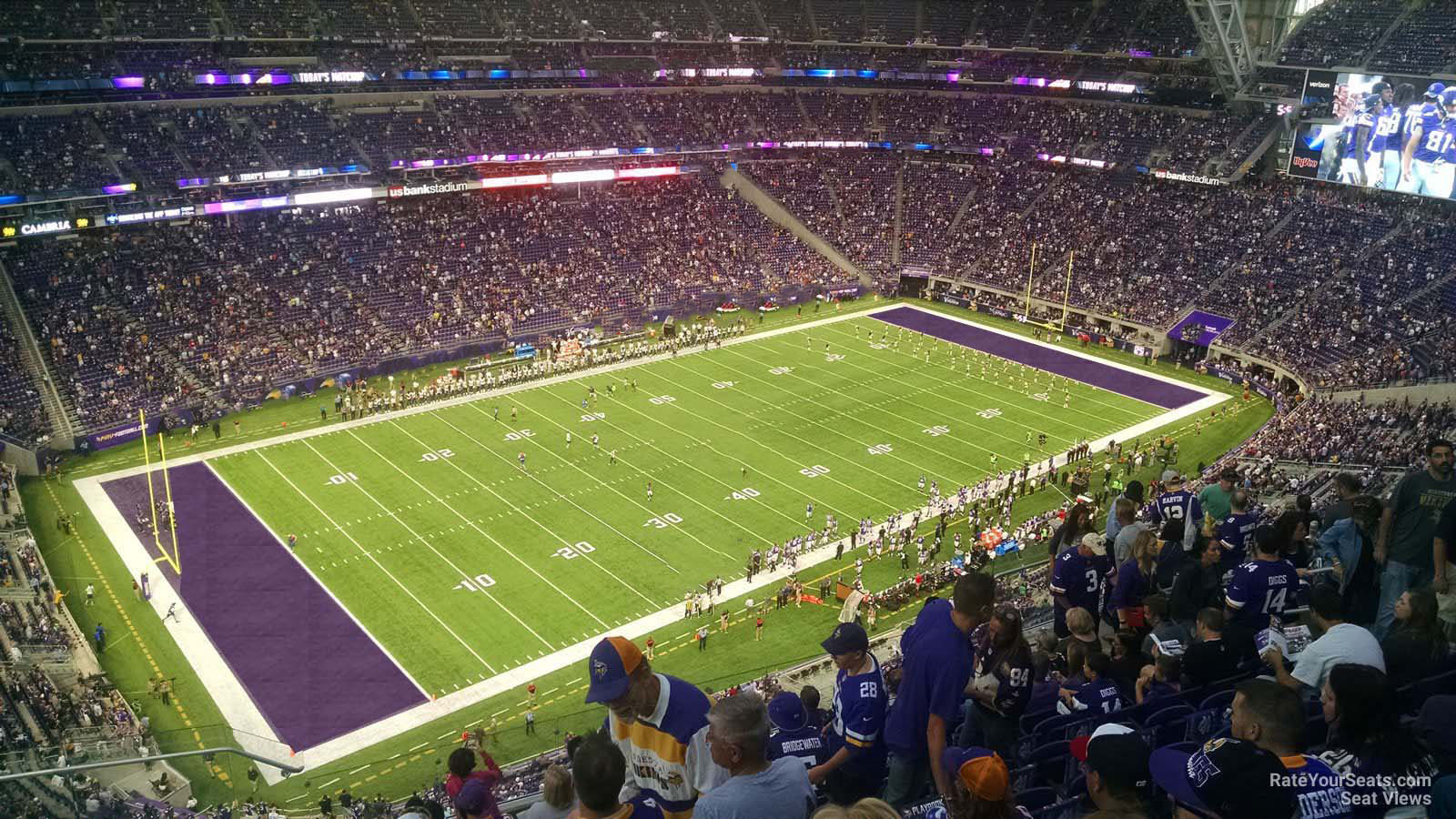 section 346, row 11 seat view  for football - u.s. bank stadium