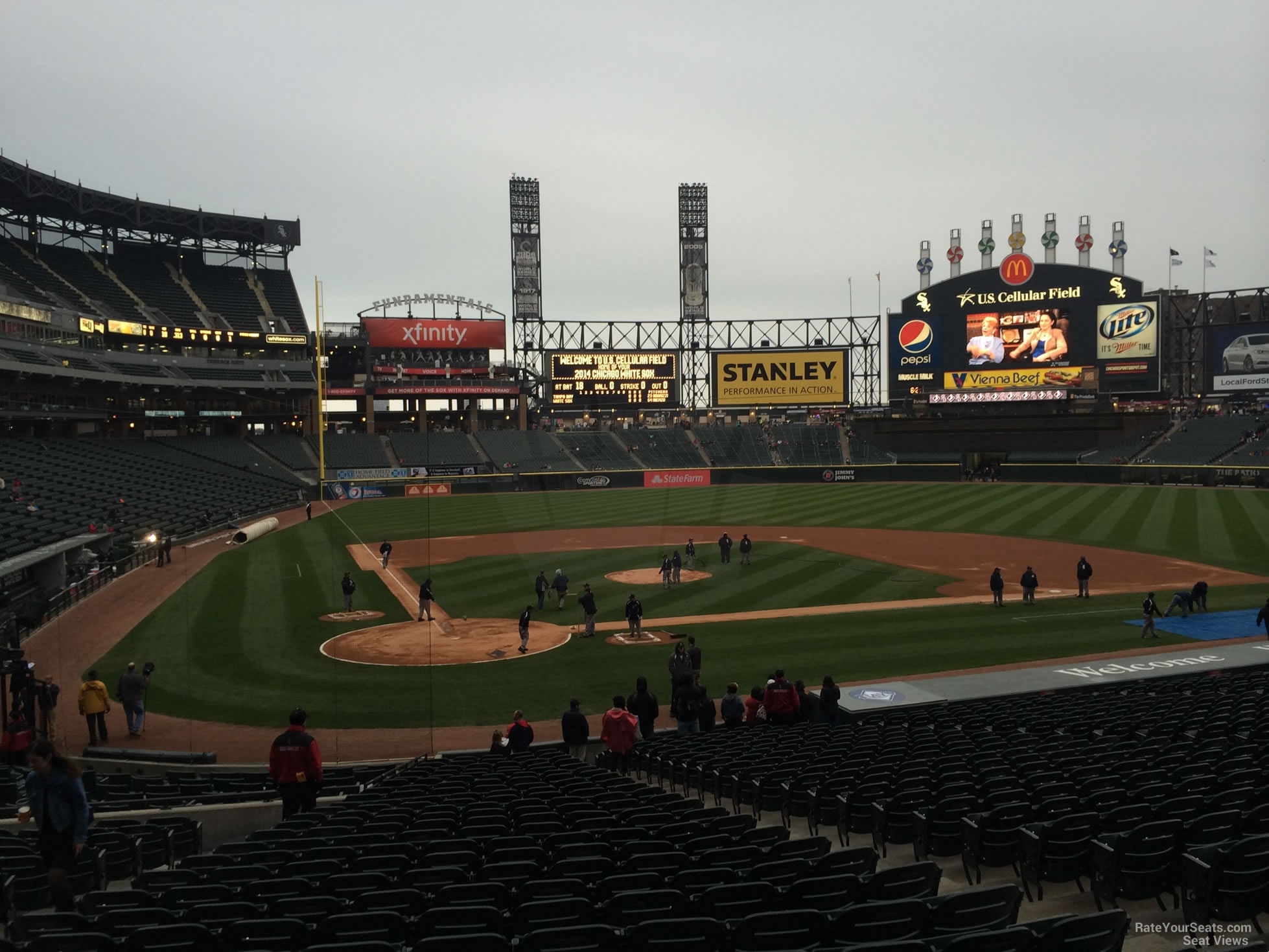 Seat View from Section 129 at Guaranteed Rate Field