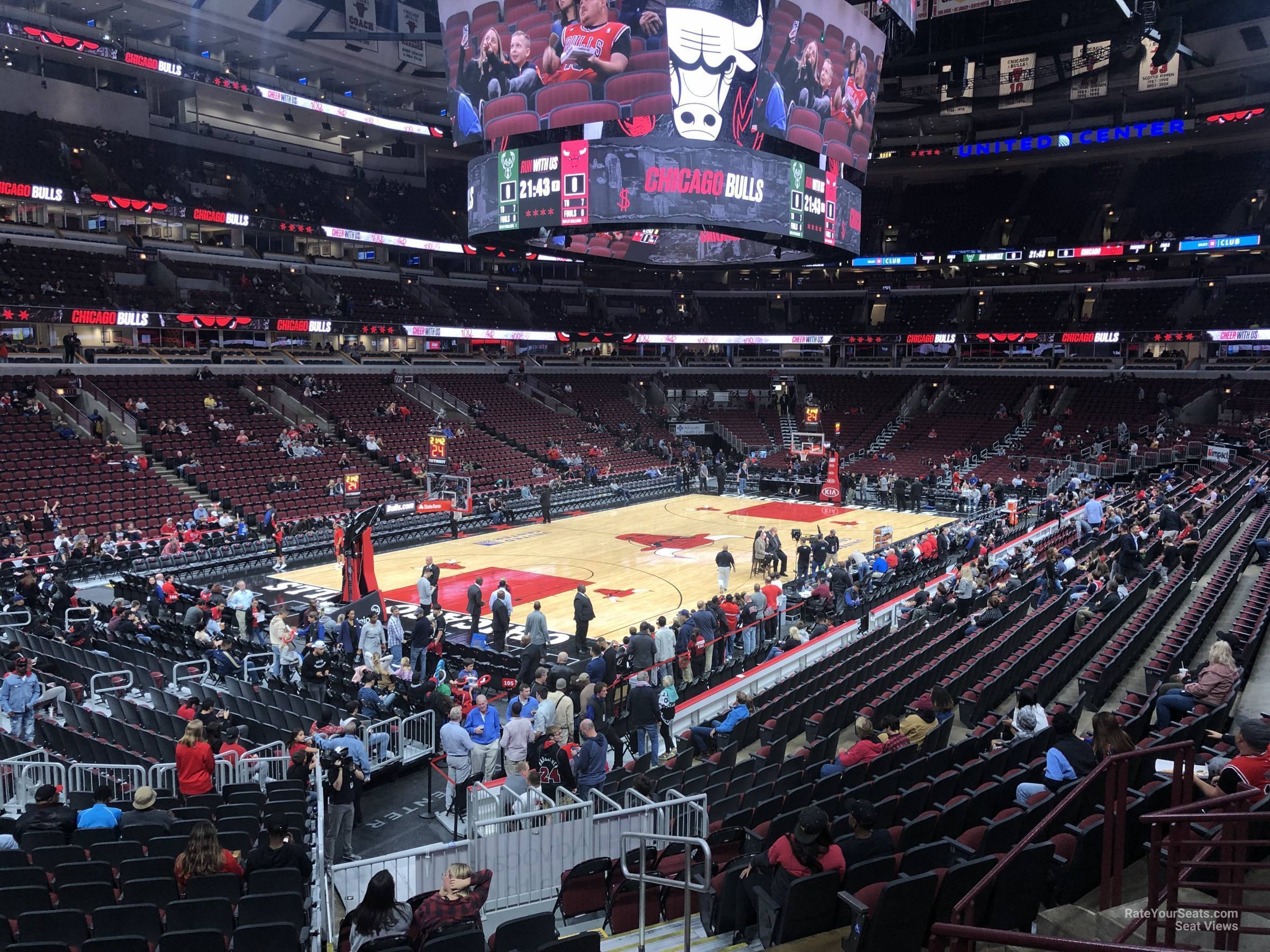 Section 104 at United Center - Chicago Bulls - RateYourSeats.com