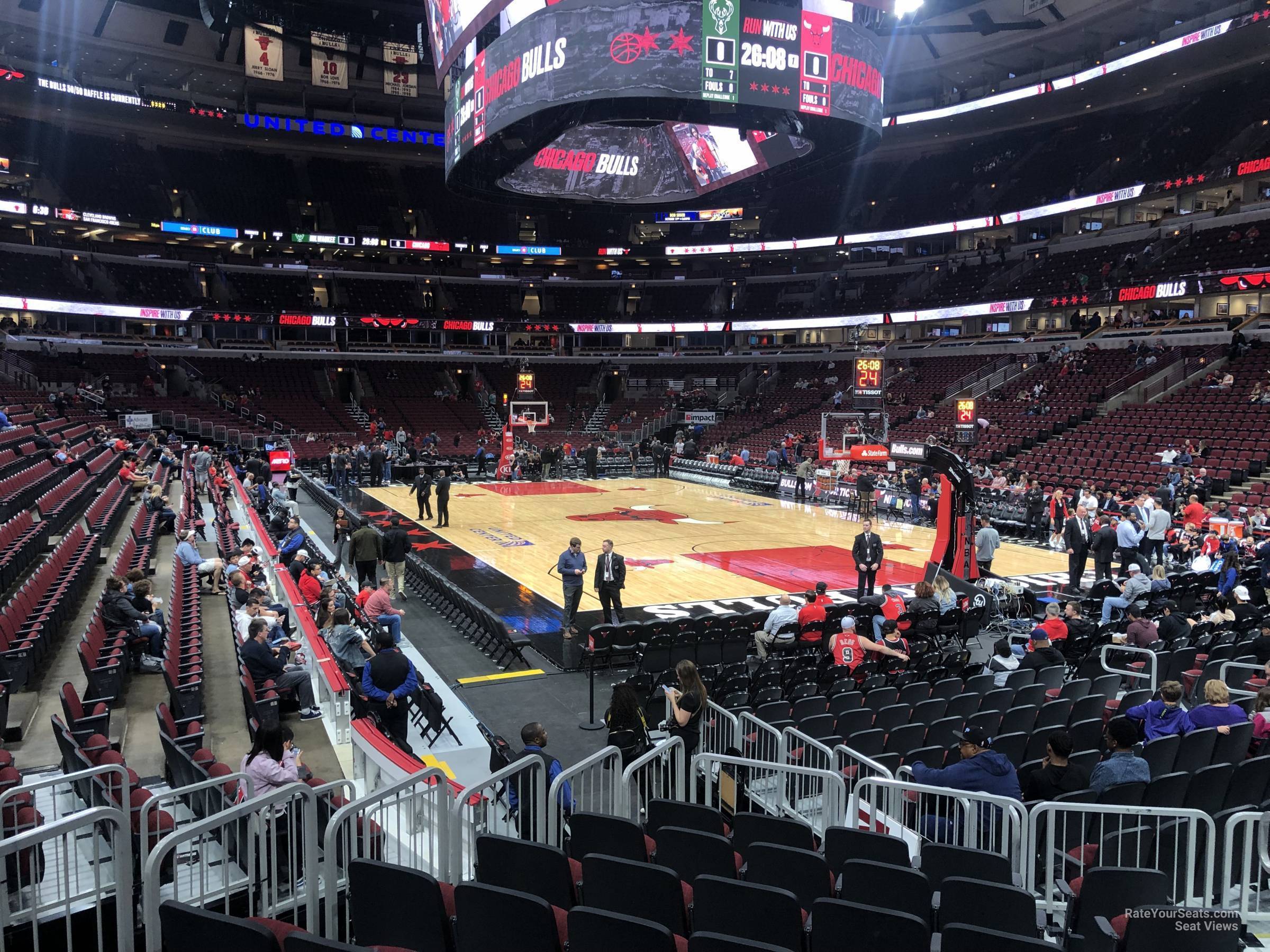 United Center Section 108 - Chicago Bulls - RateYourSeats.com