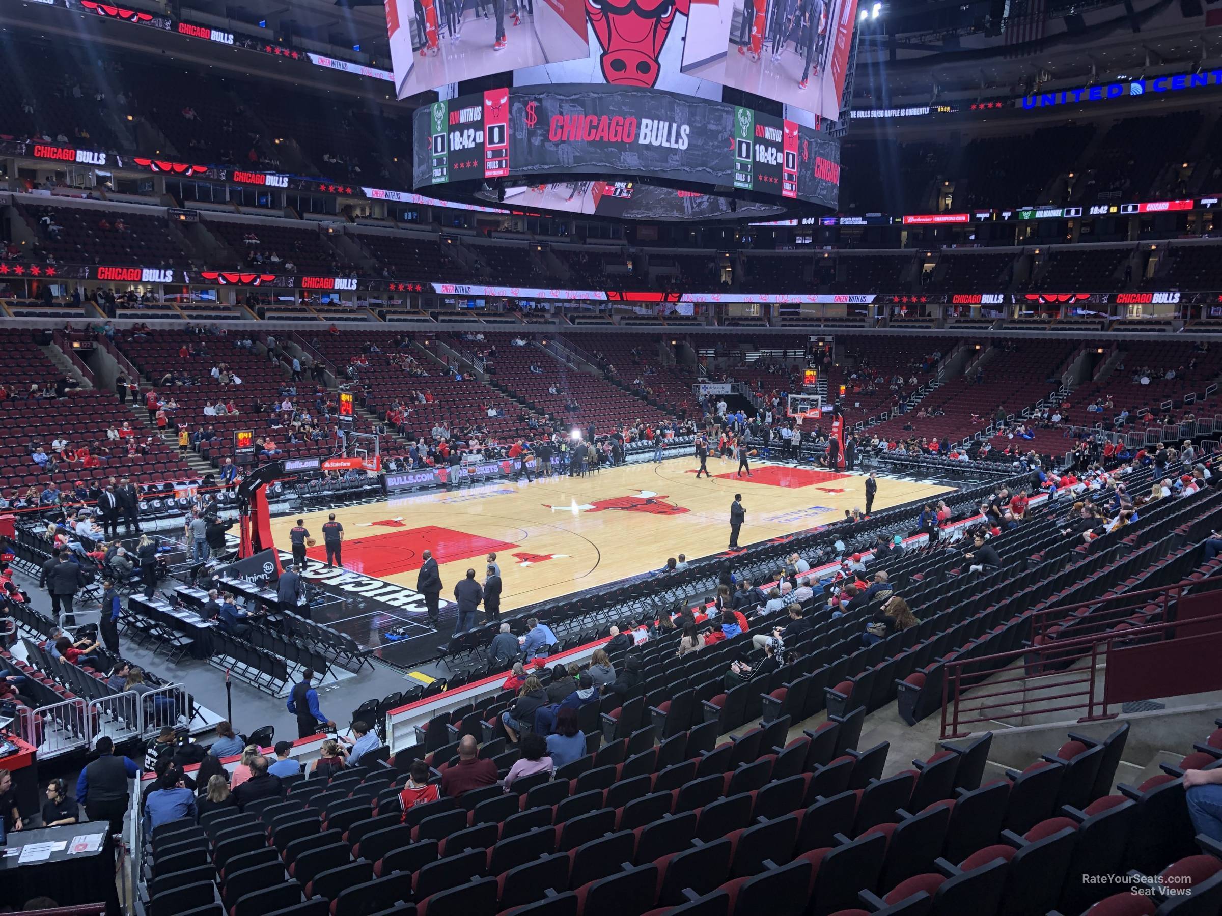 United Center Section 114 - Chicago Bulls - RateYourSeats.com