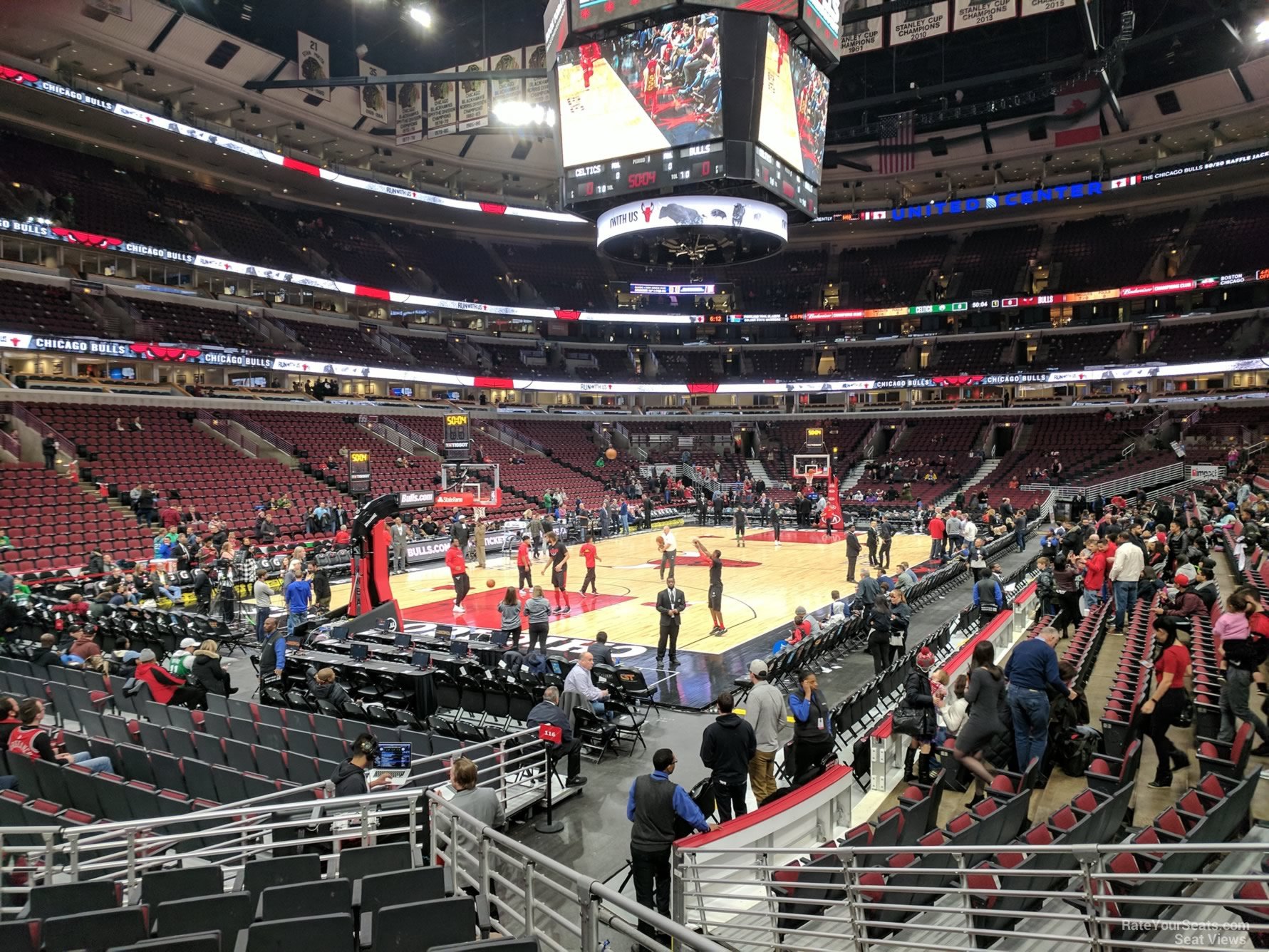 Section 115 at United Center - Chicago Bulls - RateYourSeats.com