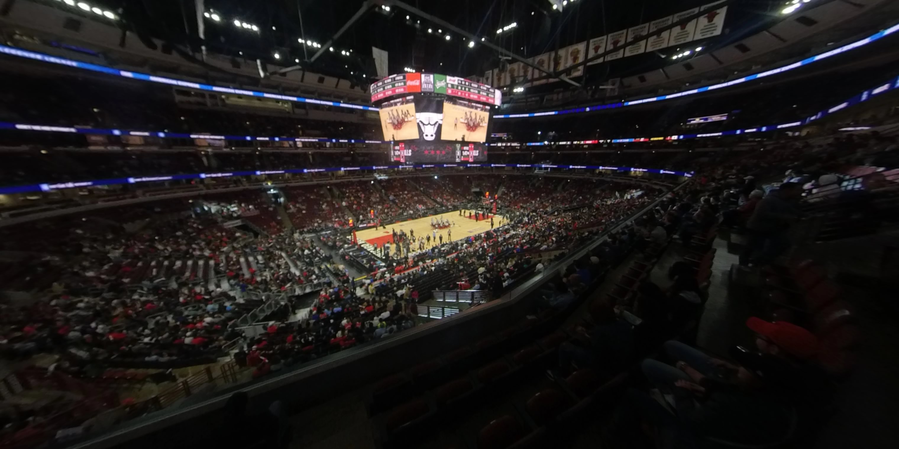 section 203 panoramic seat view  for basketball - united center