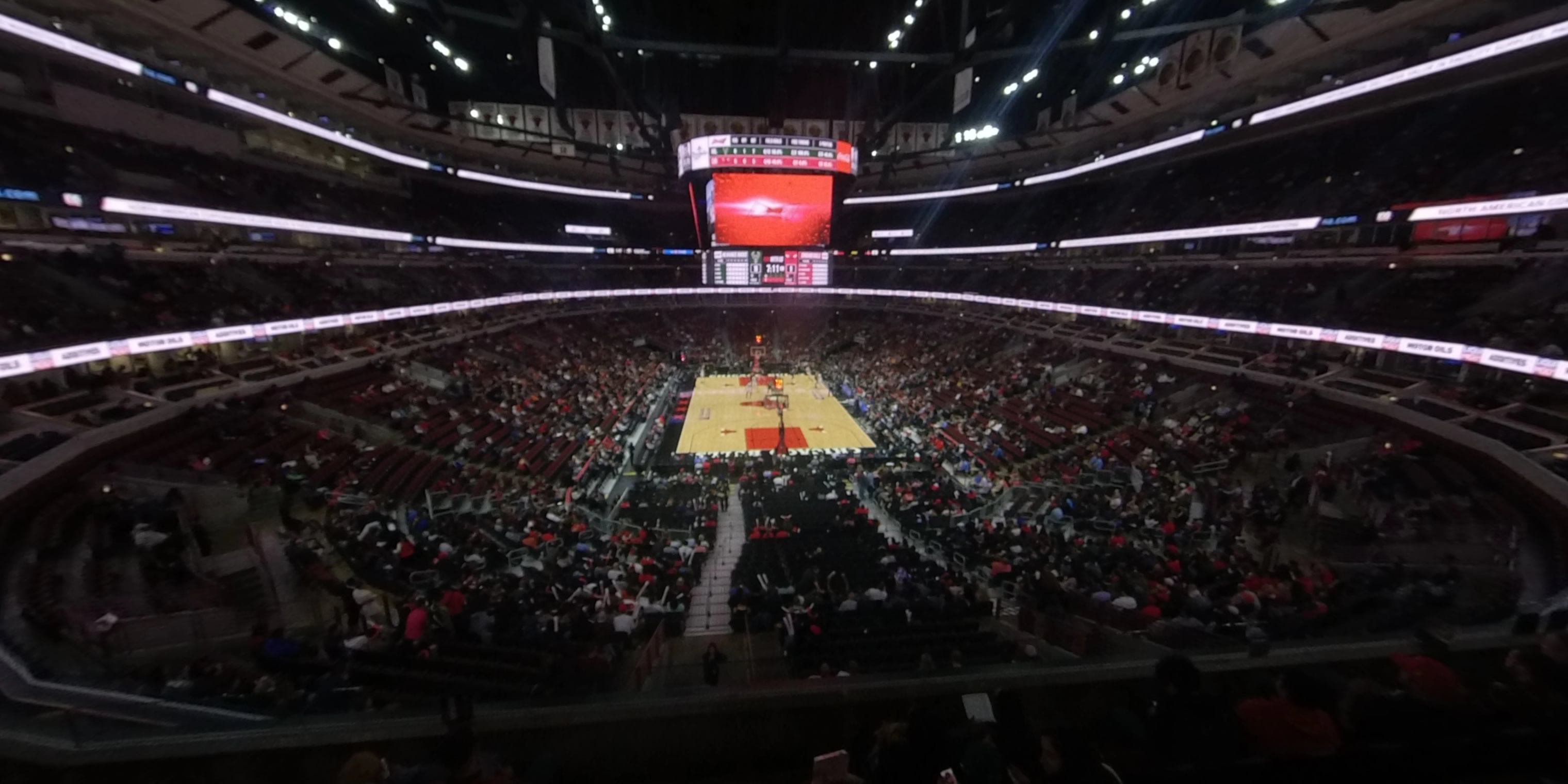 section 209 panoramic seat view  for basketball - united center