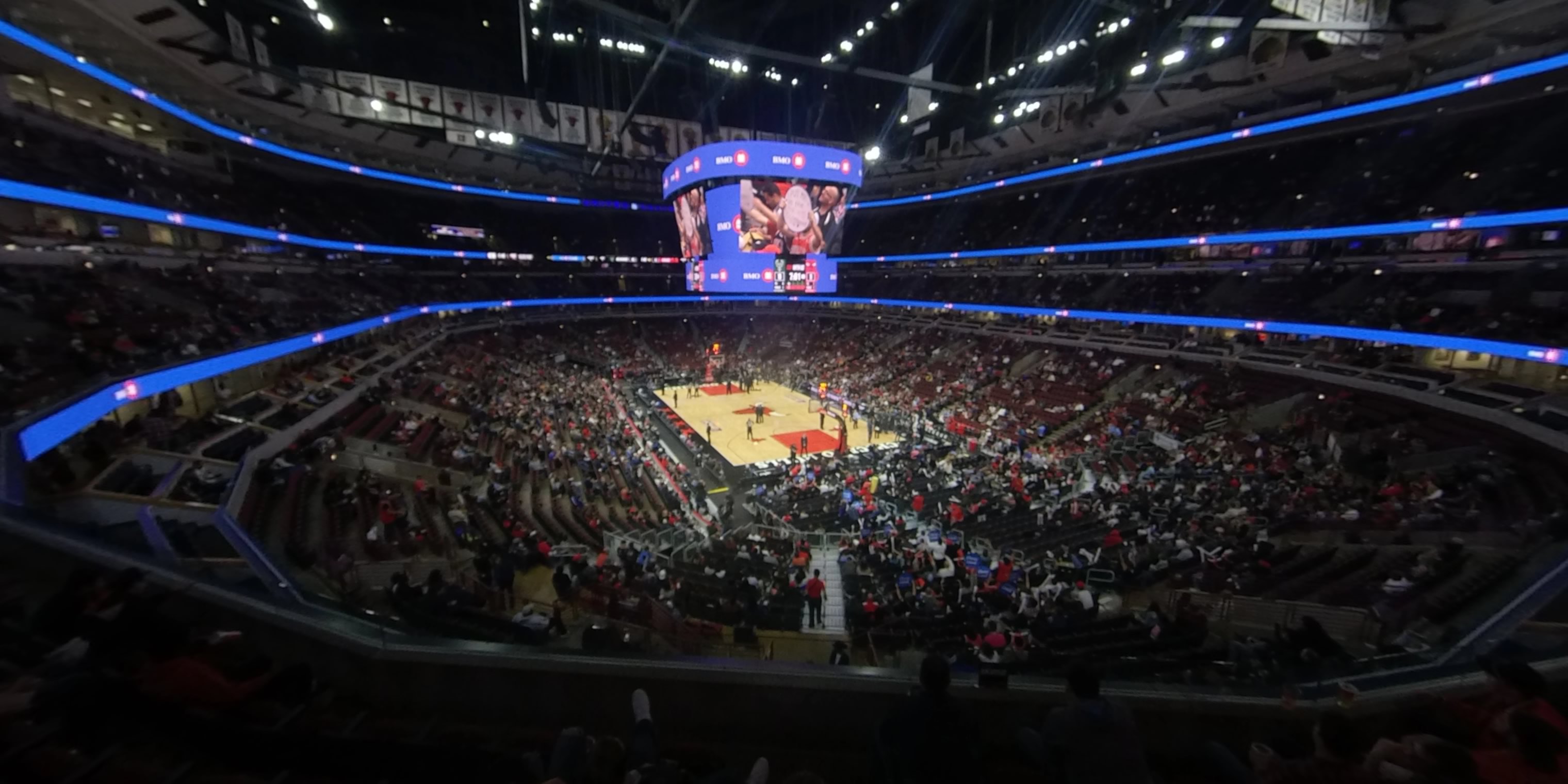 section 211 panoramic seat view  for basketball - united center