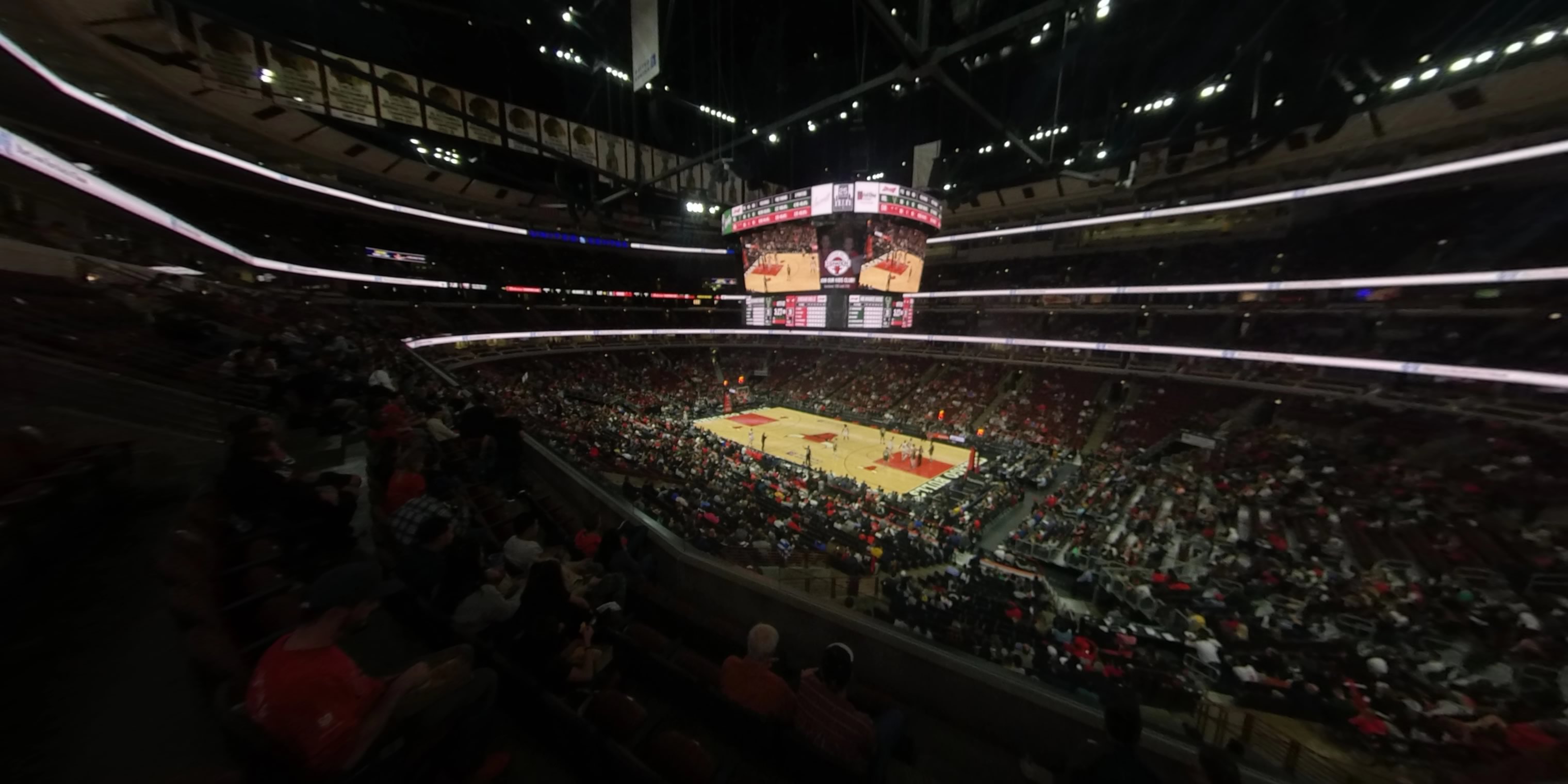 section 231 panoramic seat view  for basketball - united center