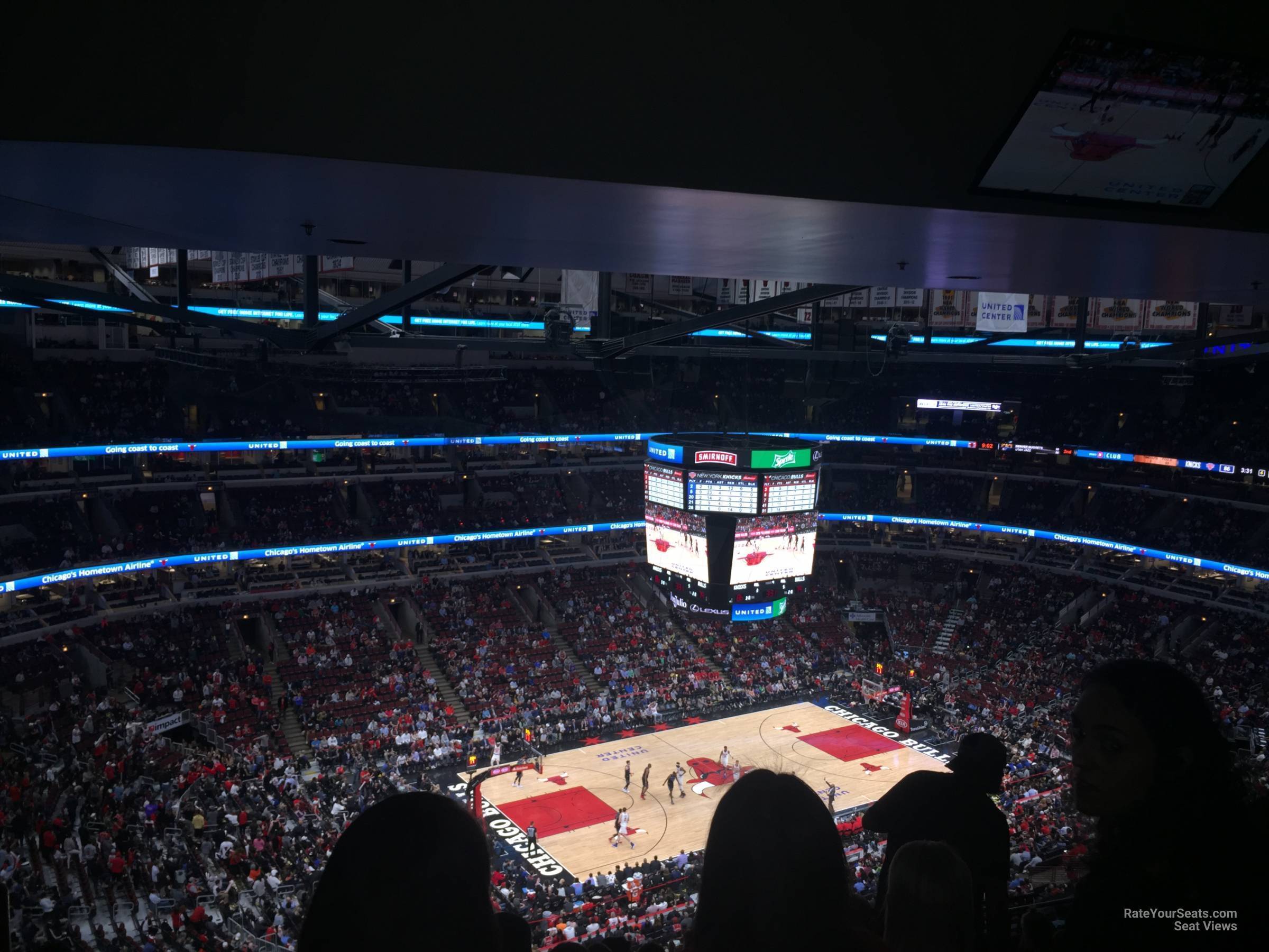 section 304, row 17 seat view  for basketball - united center