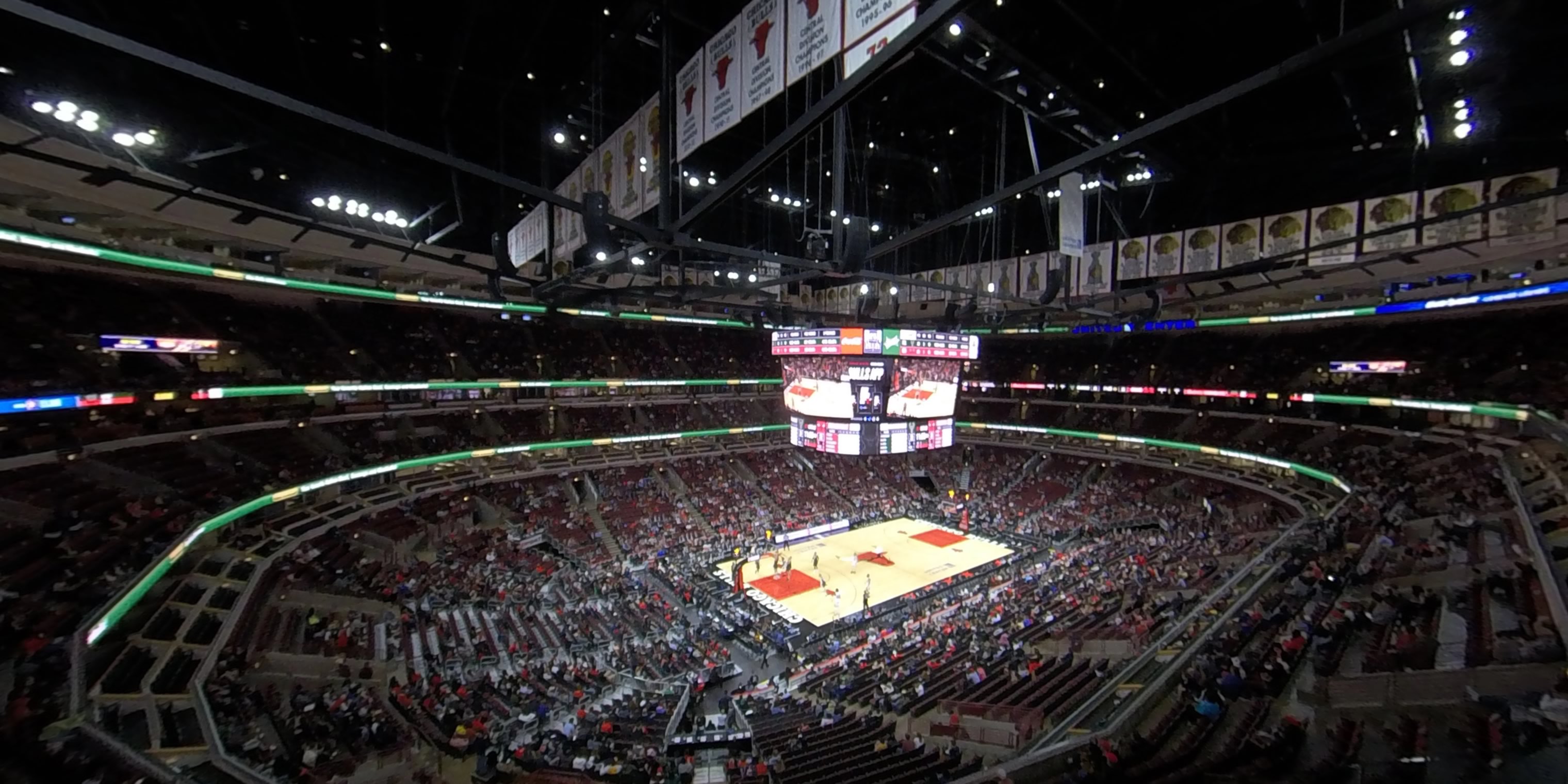 section 321 panoramic seat view  for basketball - united center
