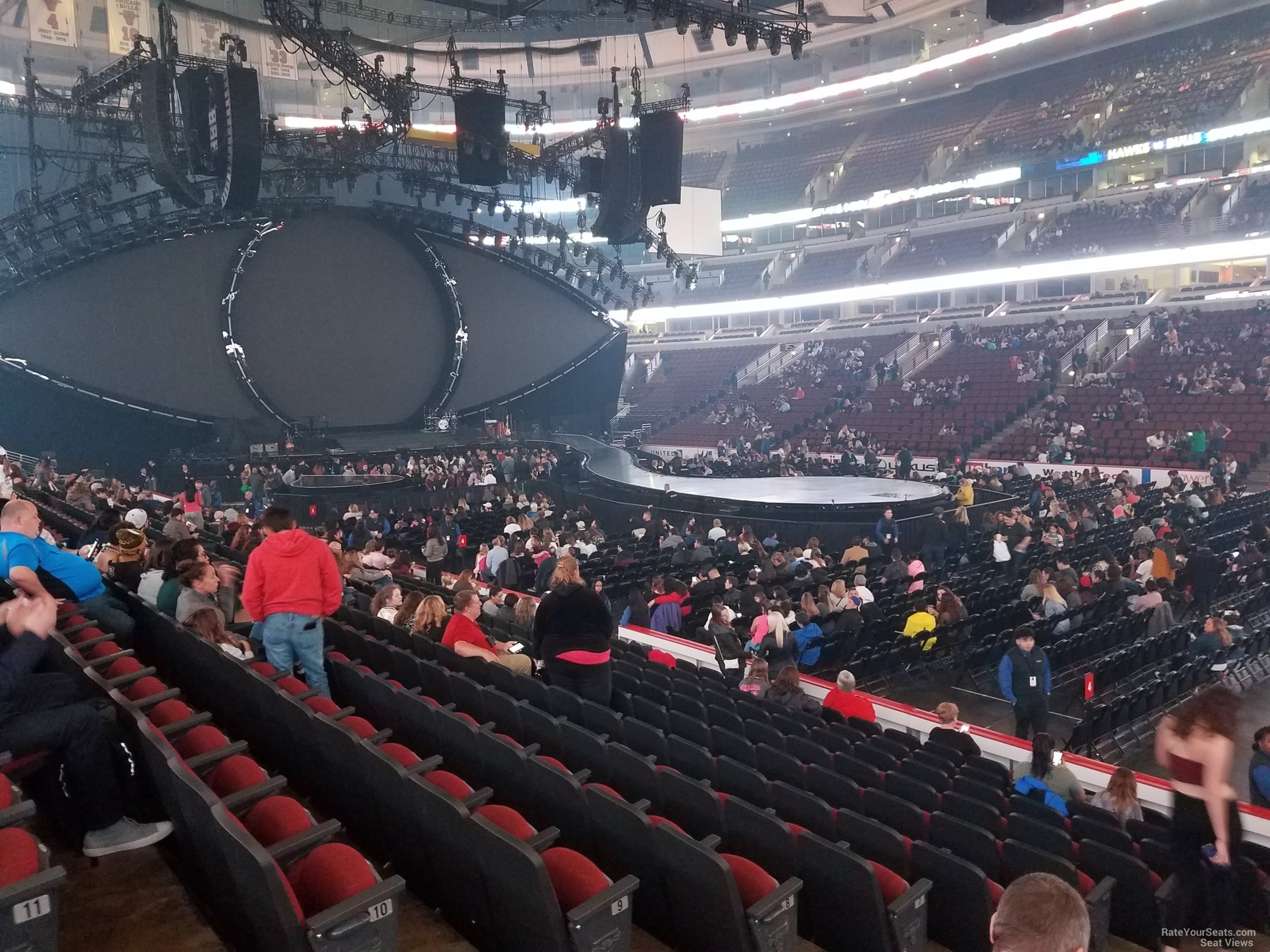section 109, row 12 seat view  for concert - united center