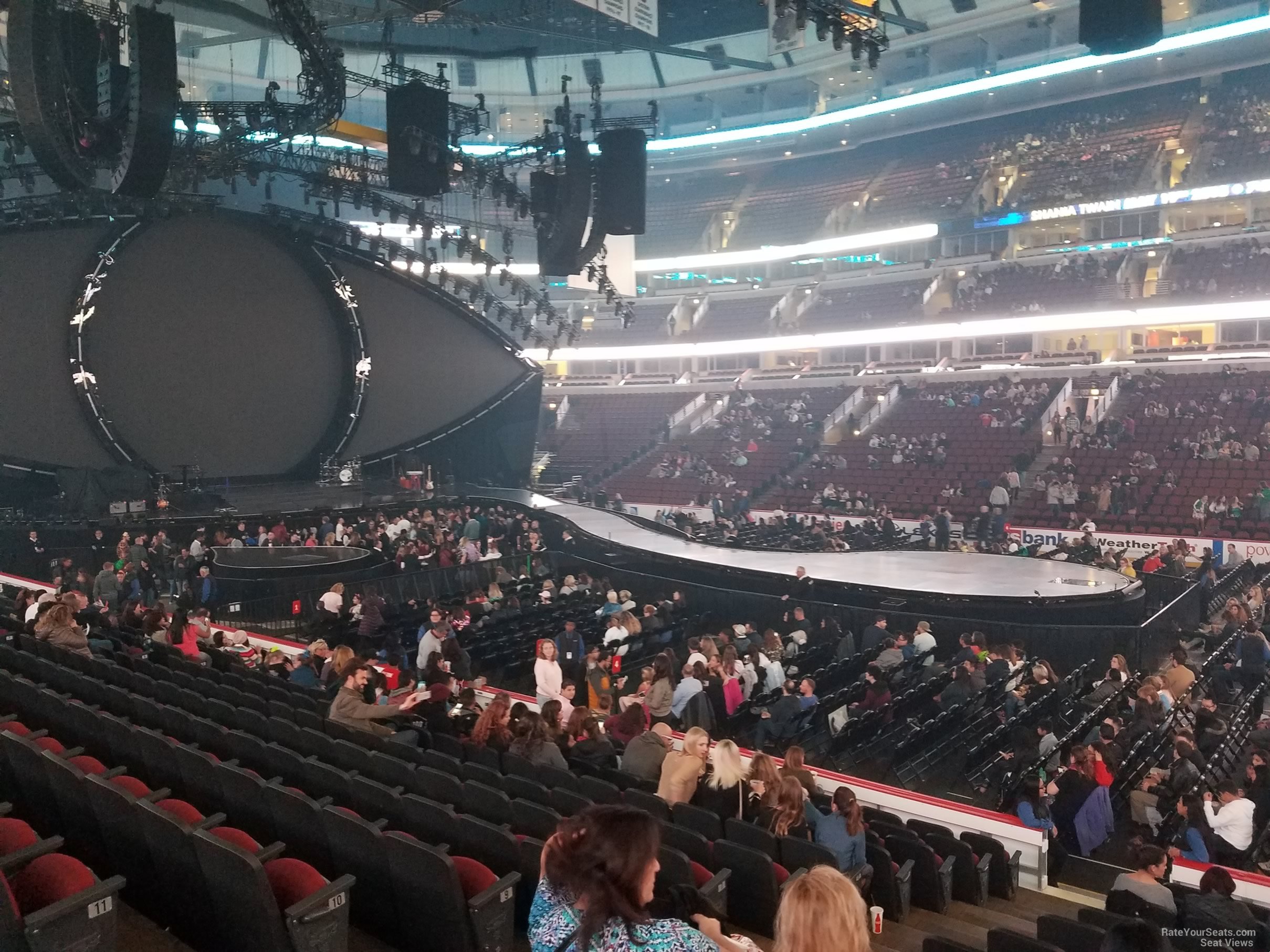 section 110, row 12 seat view  for concert - united center
