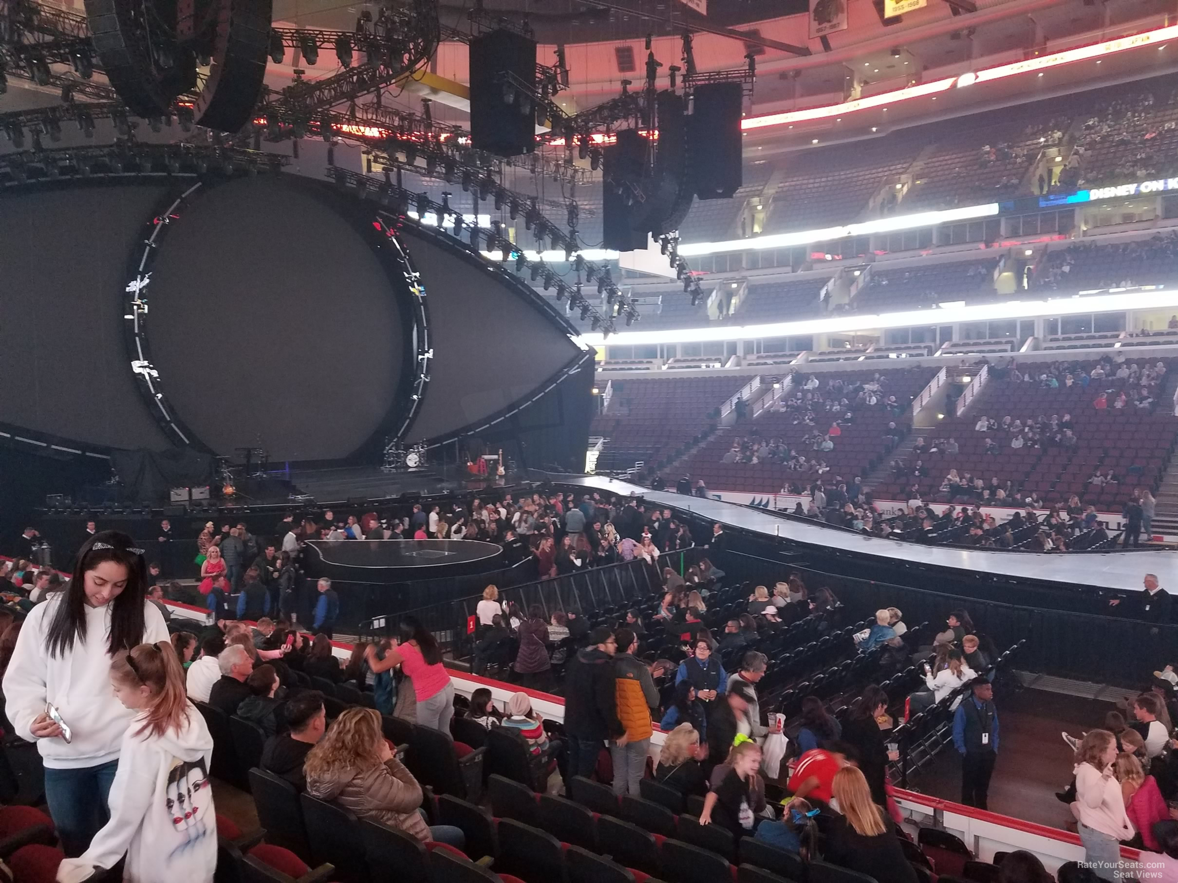section 111, row 12 seat view  for concert - united center