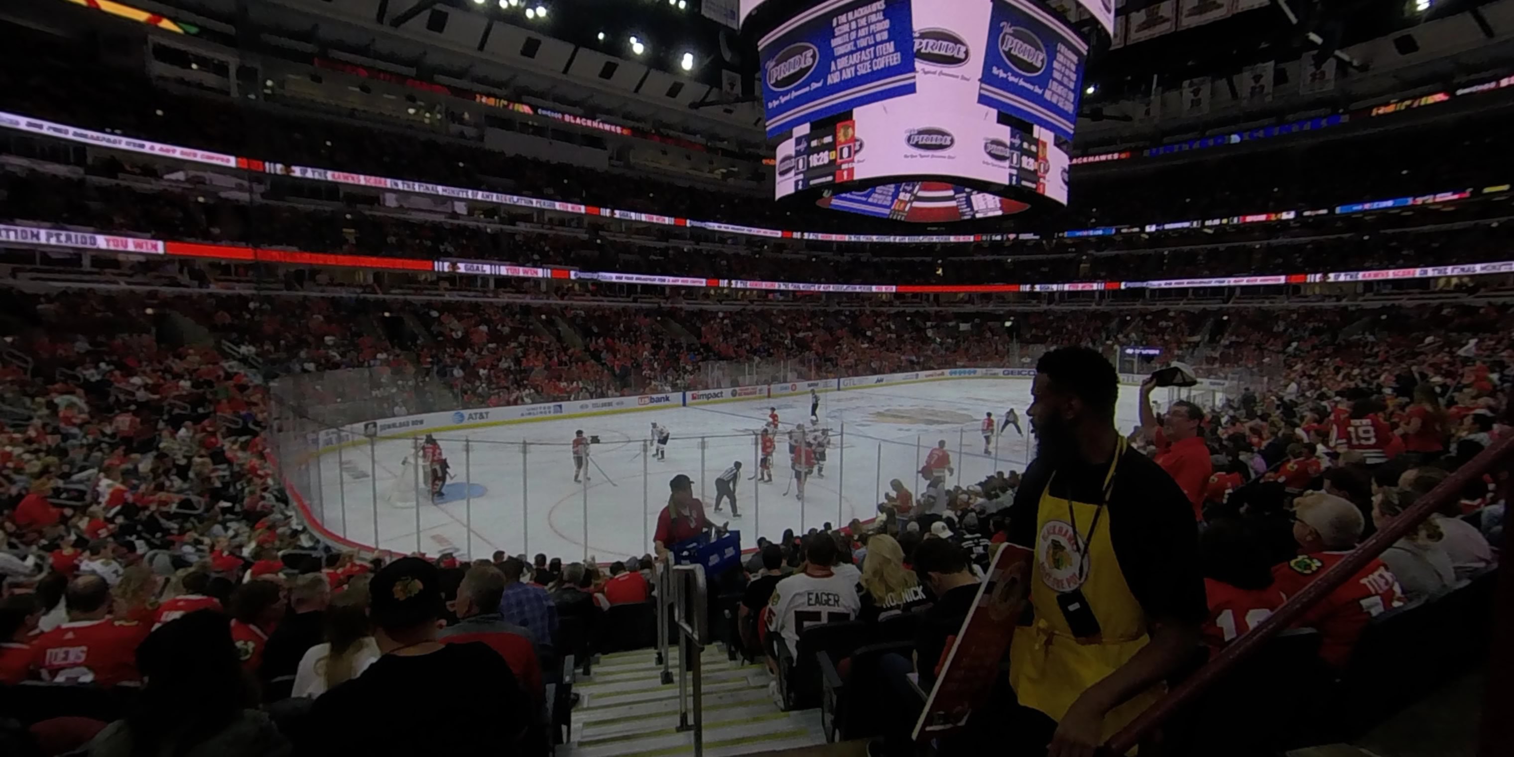 section 103 panoramic seat view  for hockey - united center