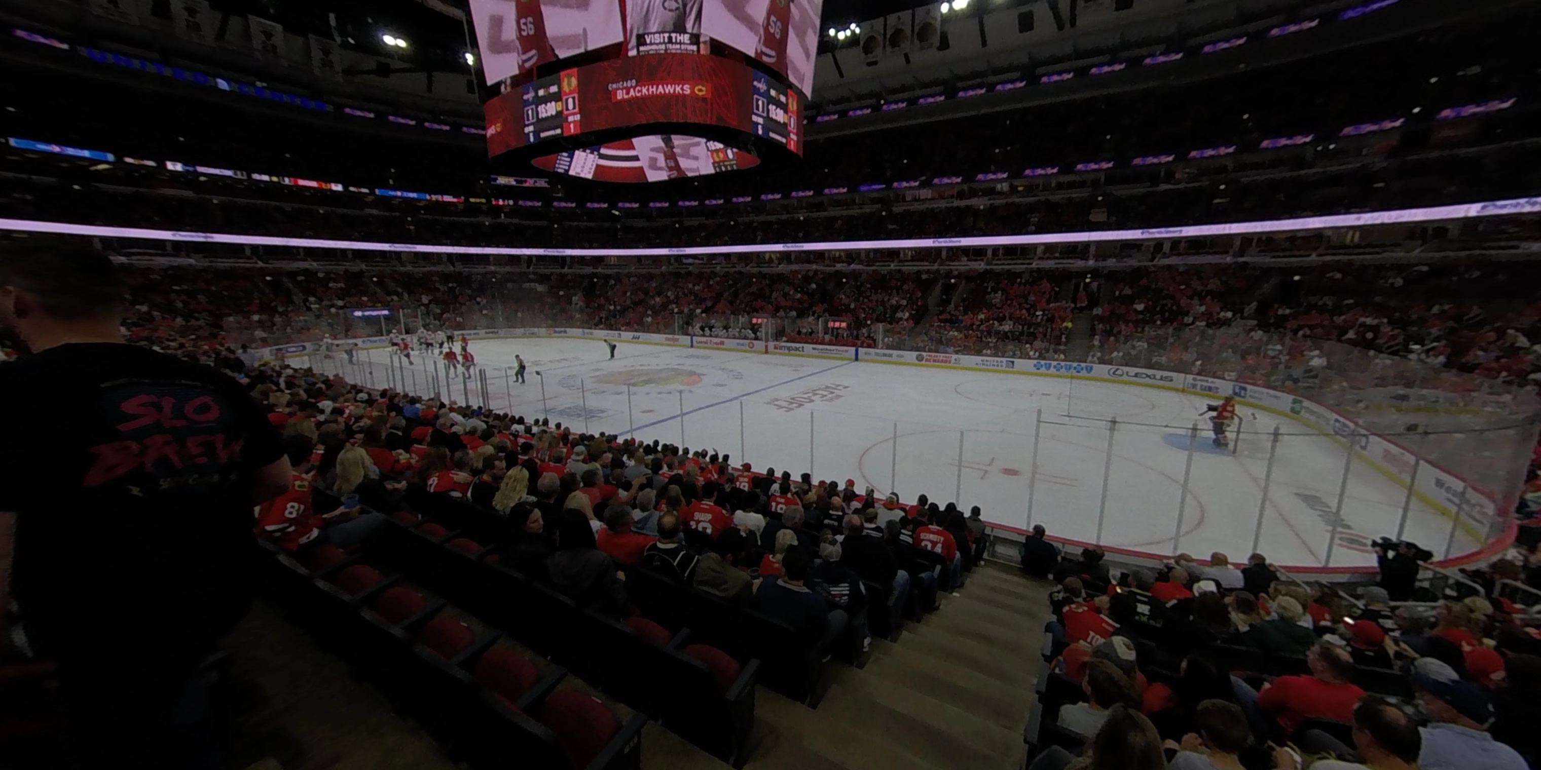 section 109 panoramic seat view  for hockey - united center