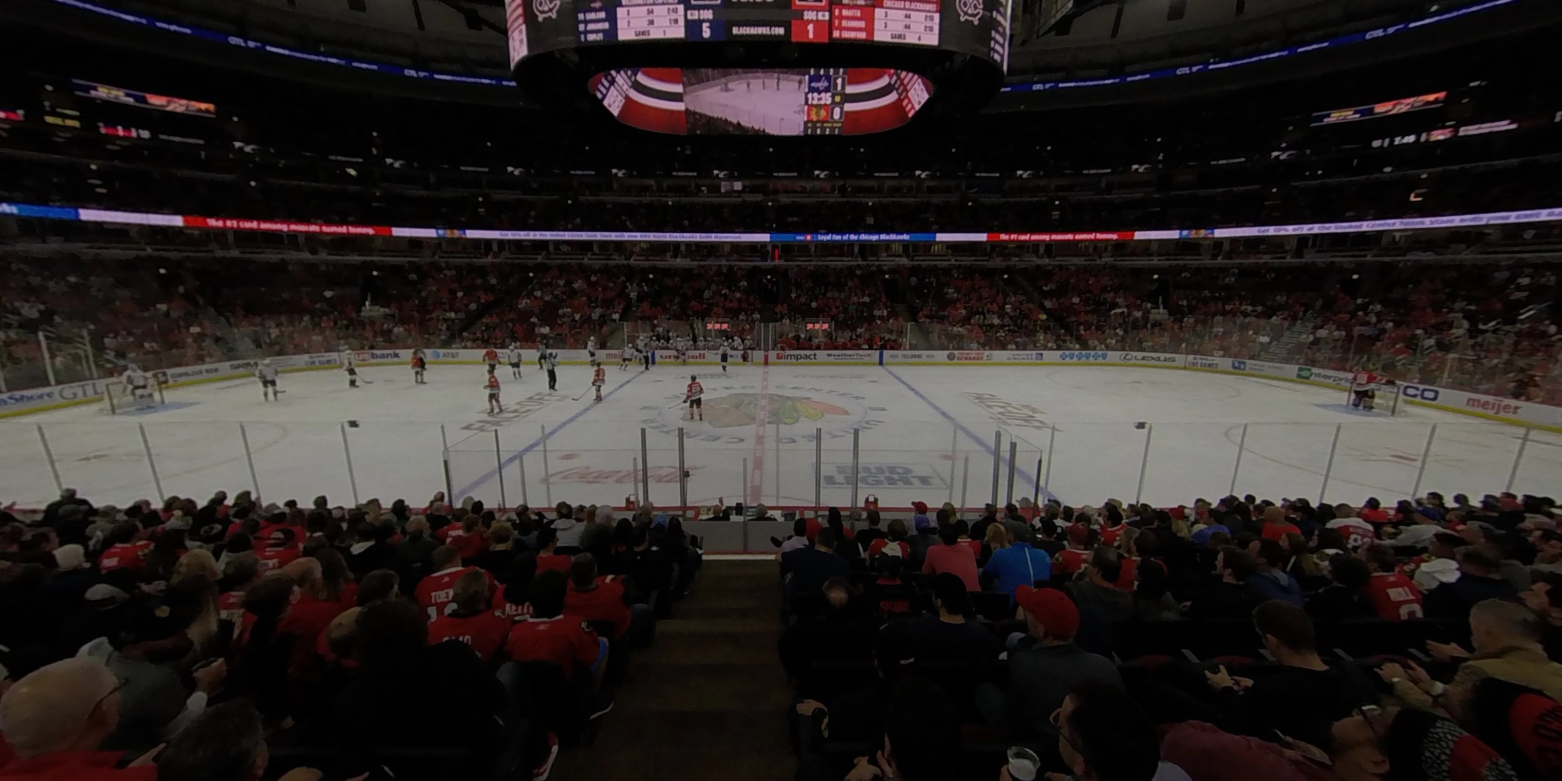 section 111 panoramic seat view  for hockey - united center