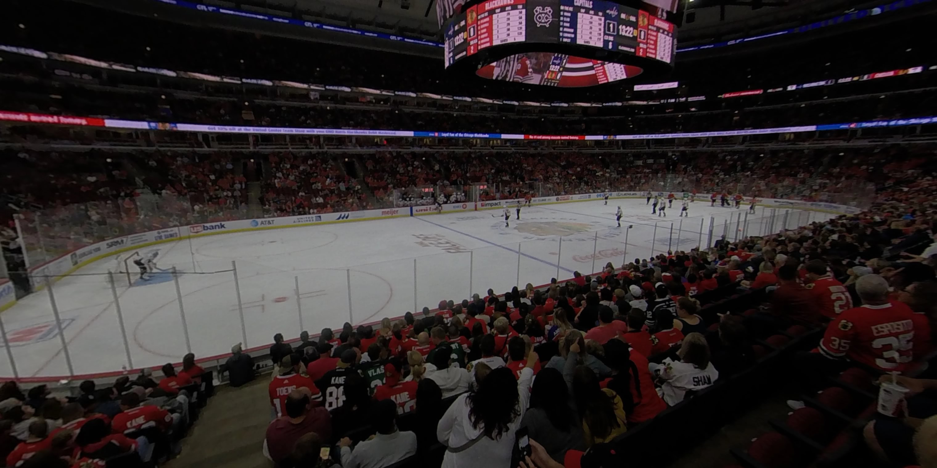 section 113 panoramic seat view  for hockey - united center