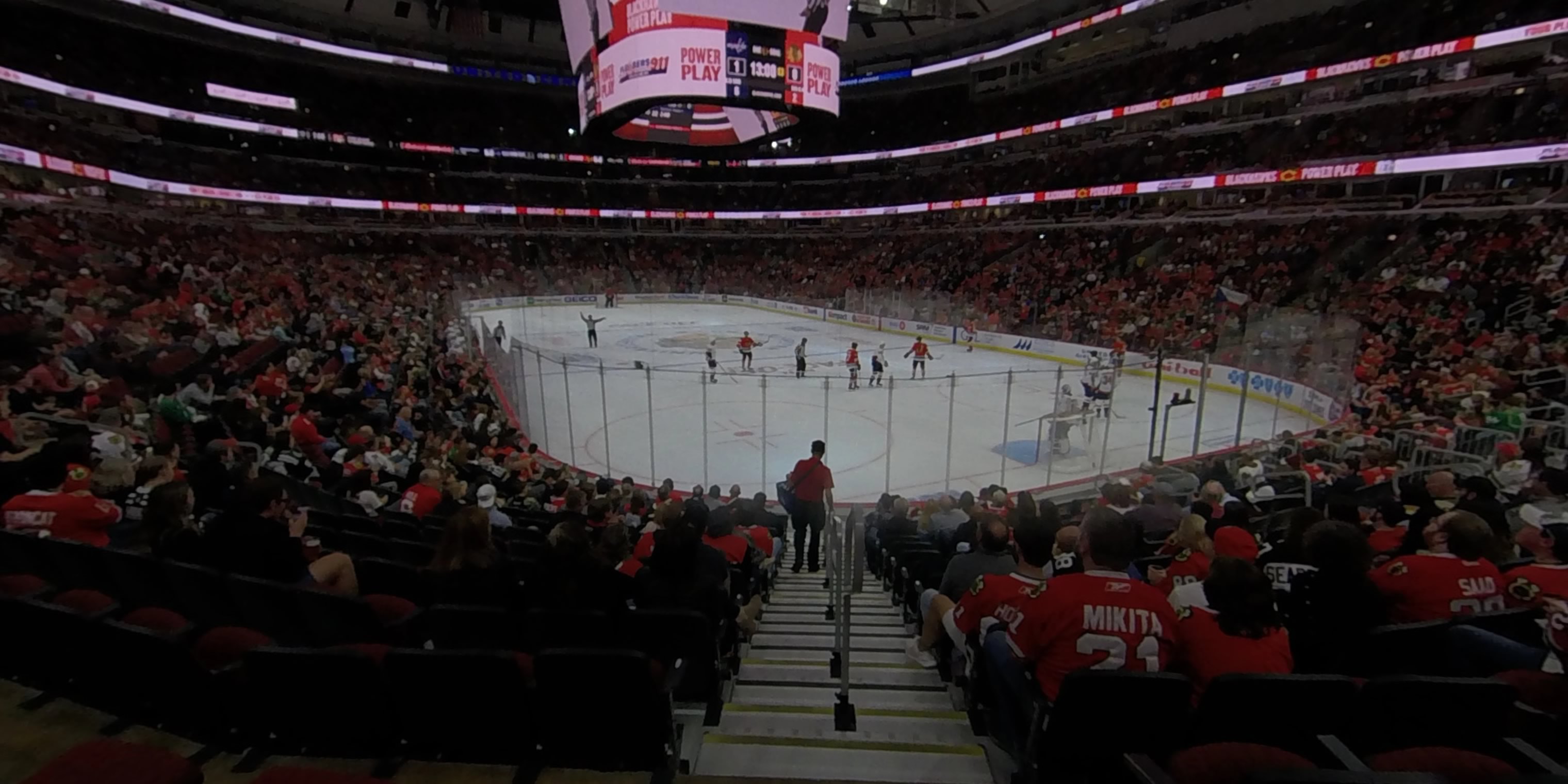 section 118 panoramic seat view  for hockey - united center
