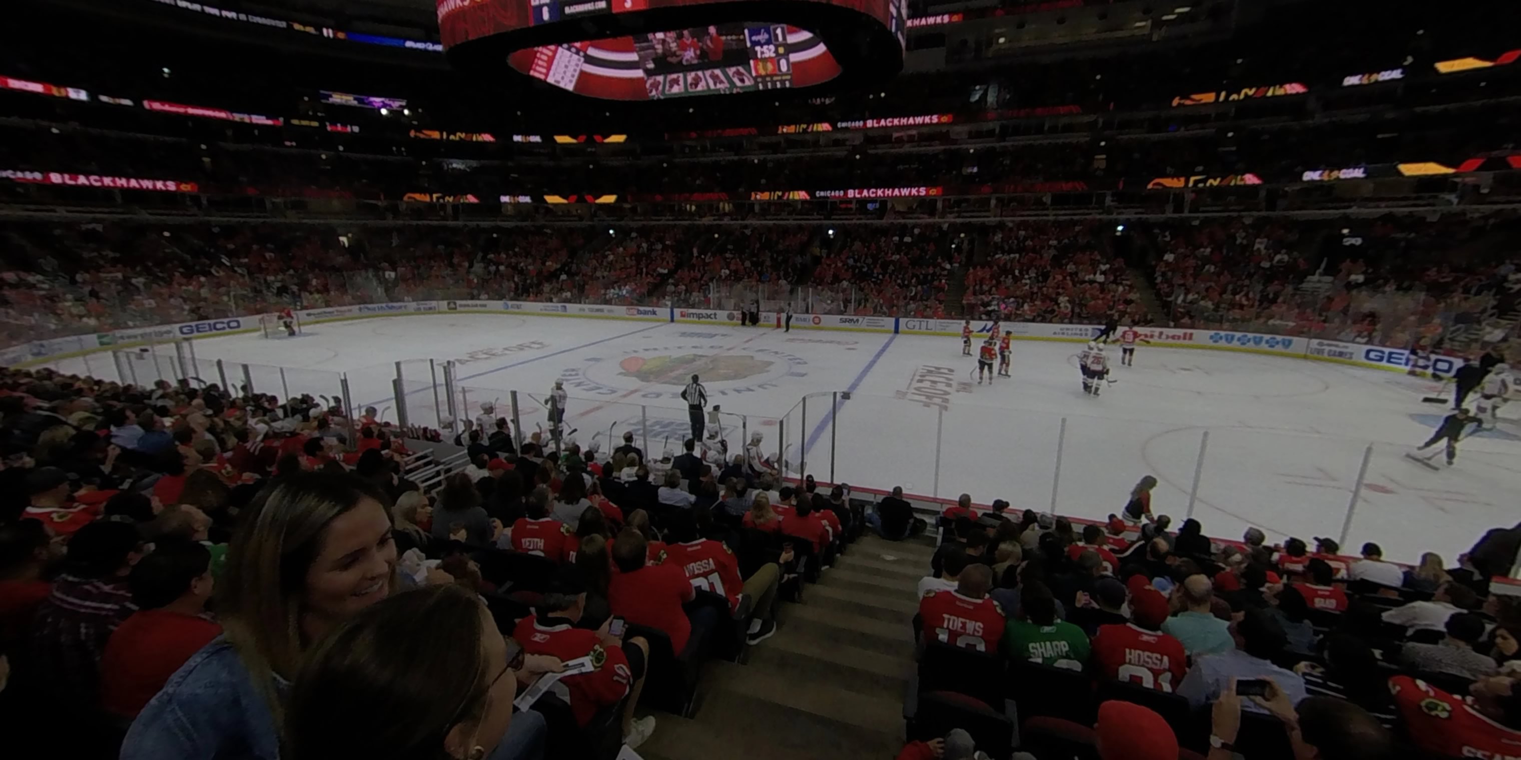 section 121 panoramic seat view  for hockey - united center