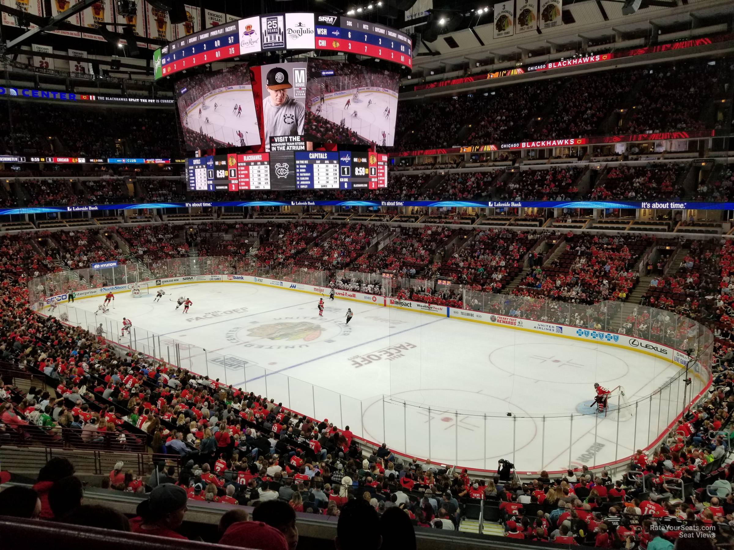 Section 213 at United Center - Chicago Blackhawks - RateYourSeats.com