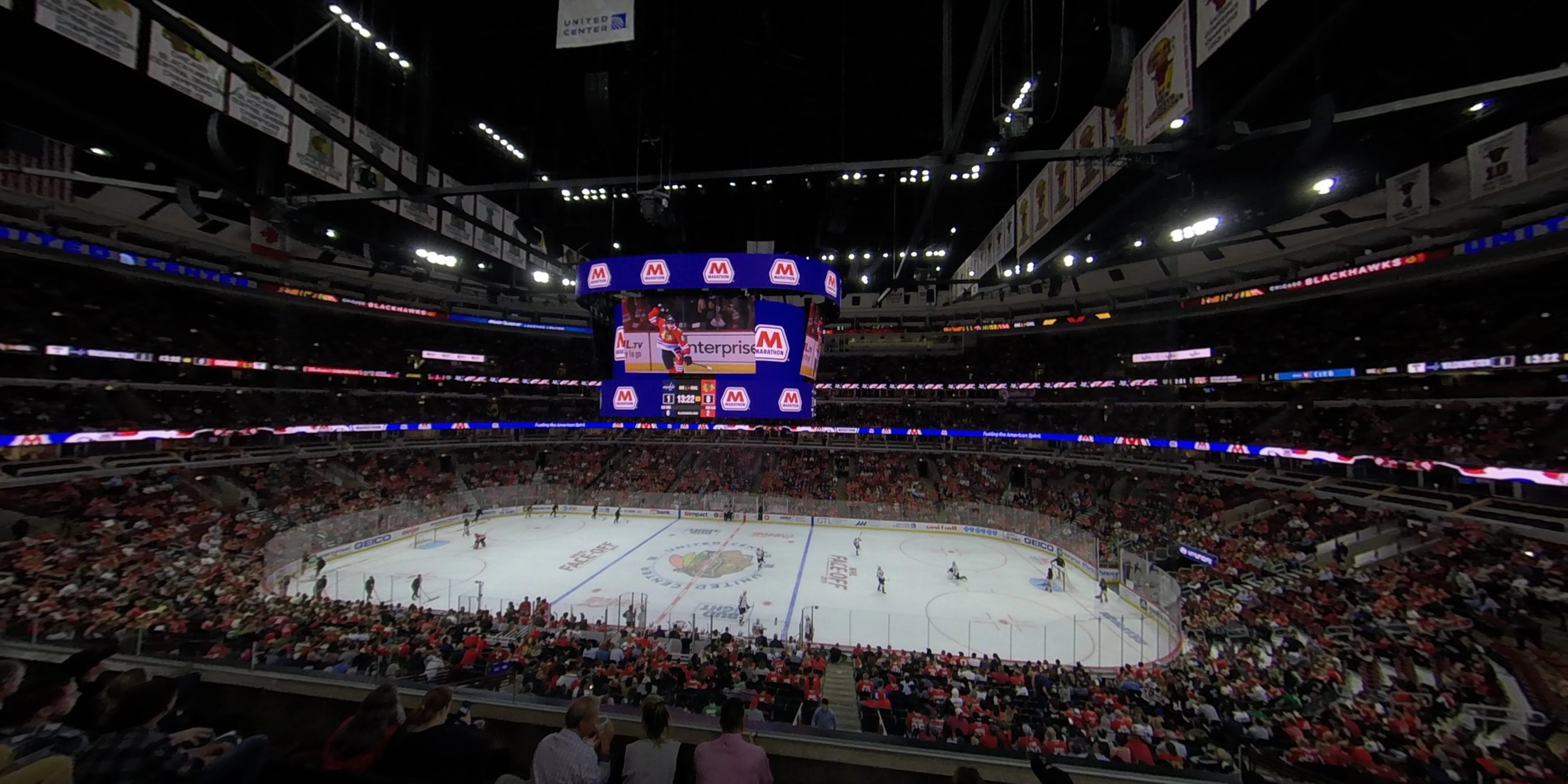 section 233 panoramic seat view  for hockey - united center