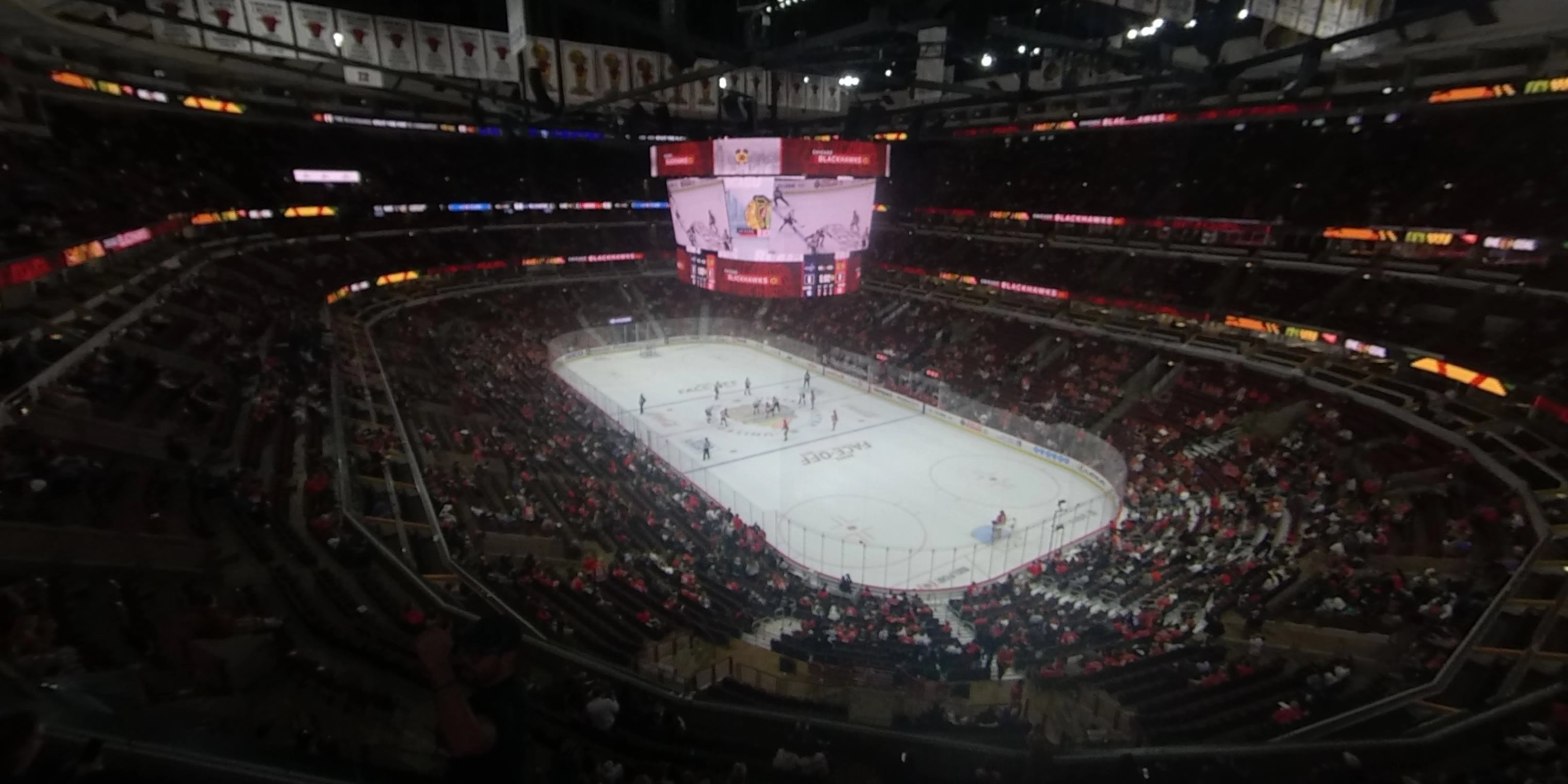 section 312 panoramic seat view  for hockey - united center
