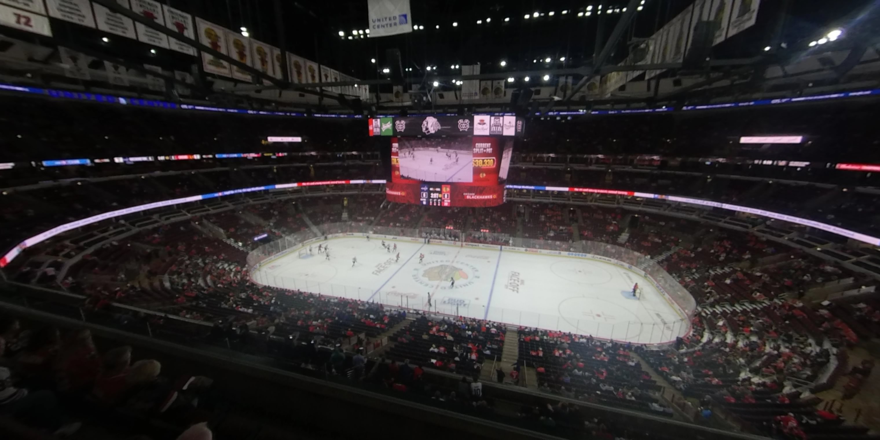 section 316 panoramic seat view  for hockey - united center