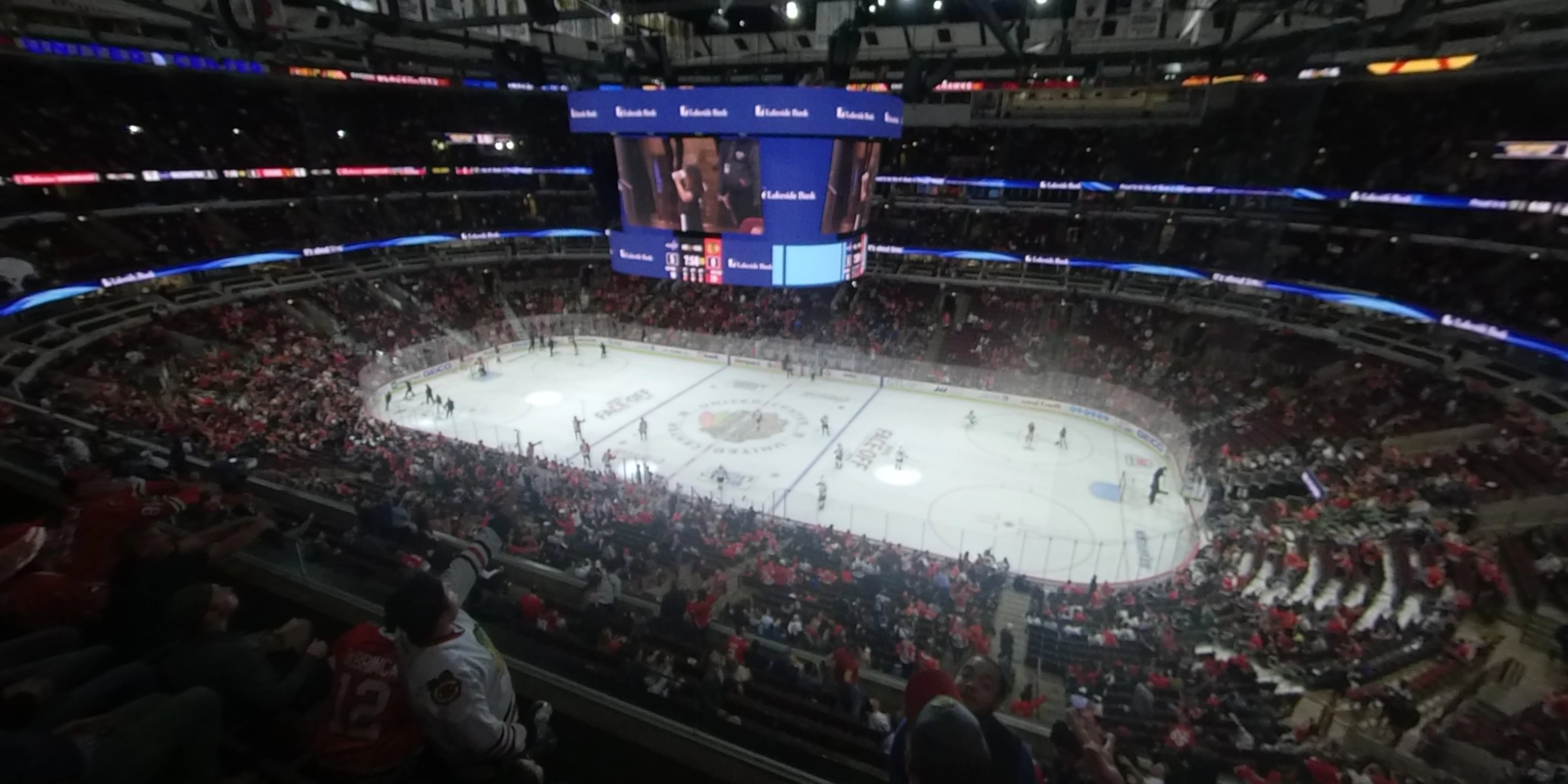 section 332 panoramic seat view  for hockey - united center
