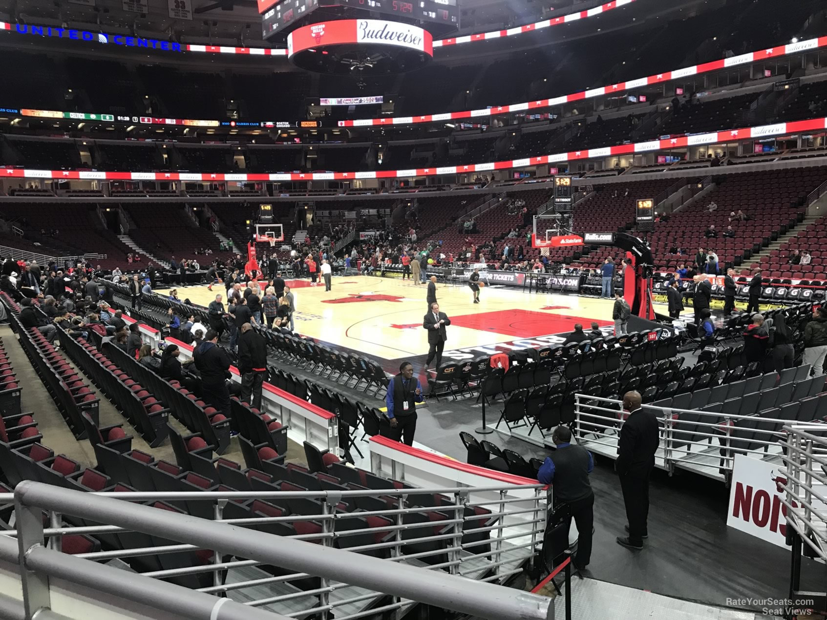 Section 108 at United Center - Chicago Bulls - RateYourSeats.com