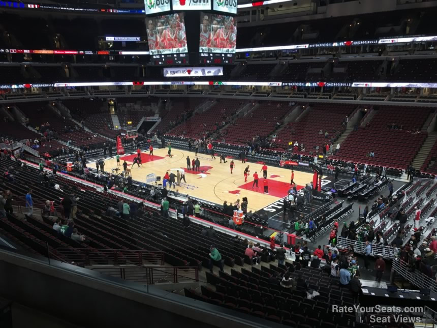 section 231, row 4 seat view  for basketball - united center