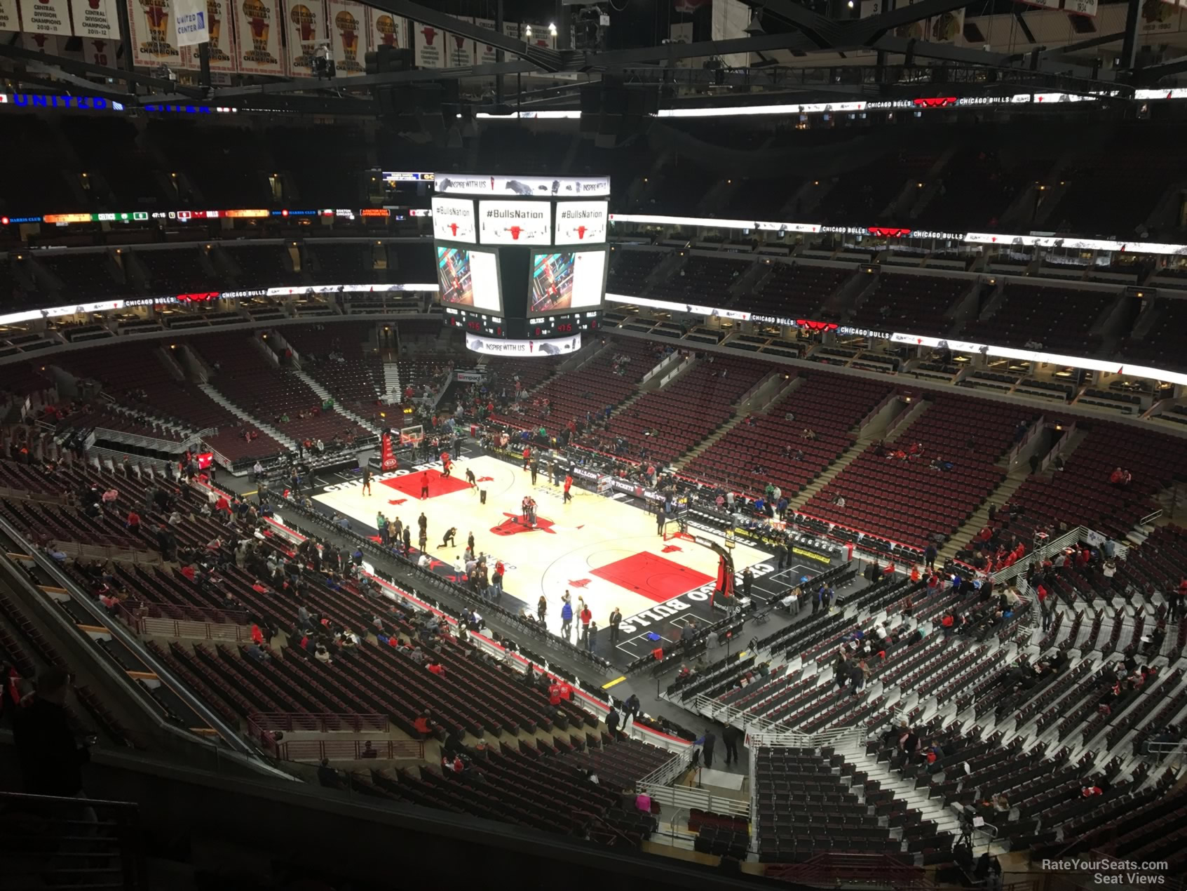 View from Standing Room Only Area at United Center