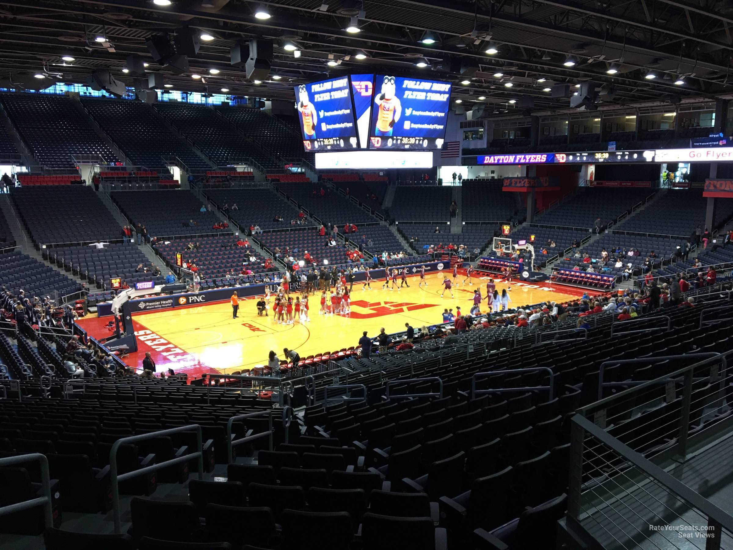 section 307, row a seat view  - university of dayton arena