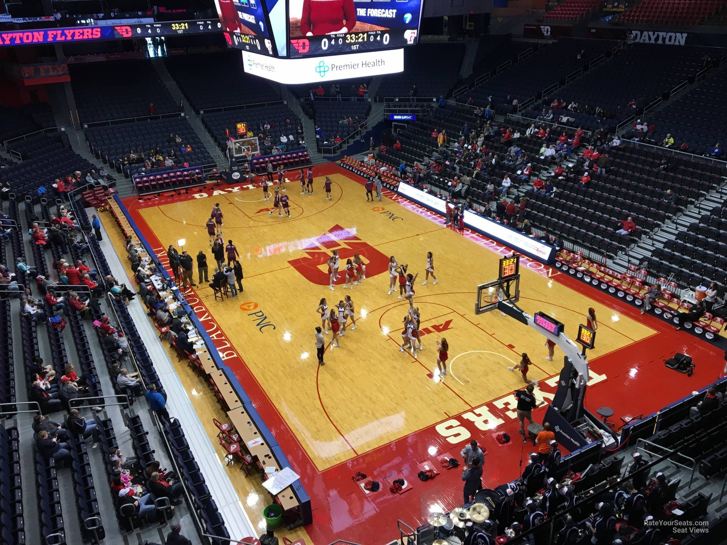 Section L7 at University of Dayton Arena